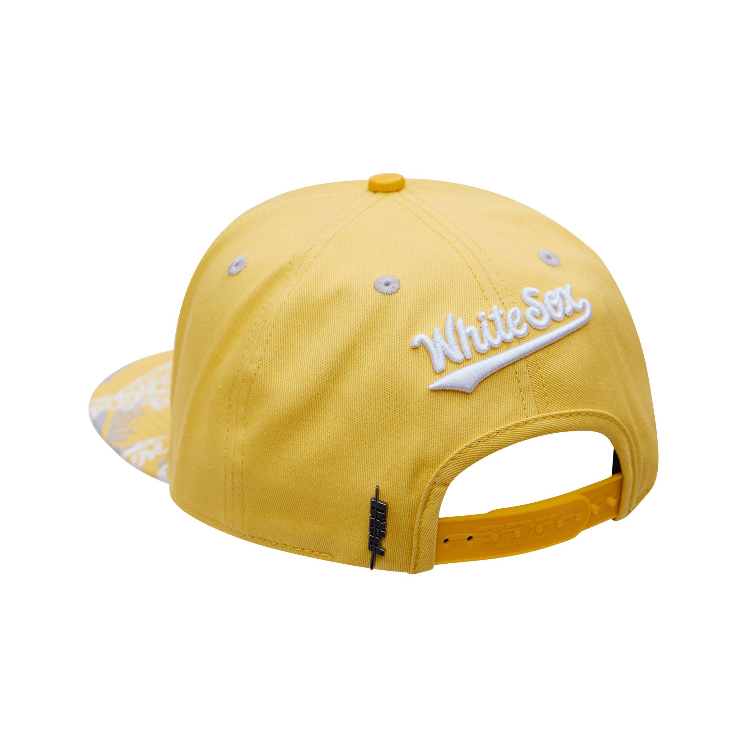 Pro Standard Houston Astros Off White Yellow Undervisor Snapback Hat - Hibbett