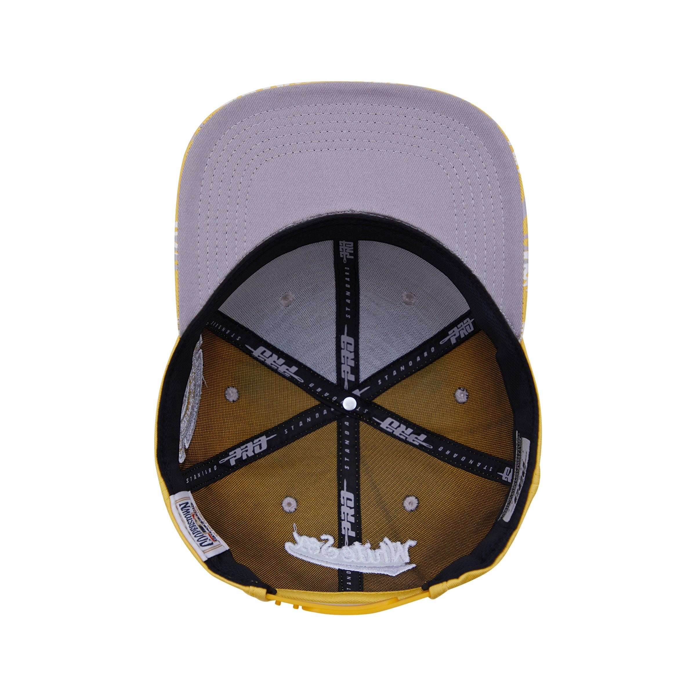 Pro Standard Houston Astros Off White Yellow Undervisor Snapback Hat - Hibbett
