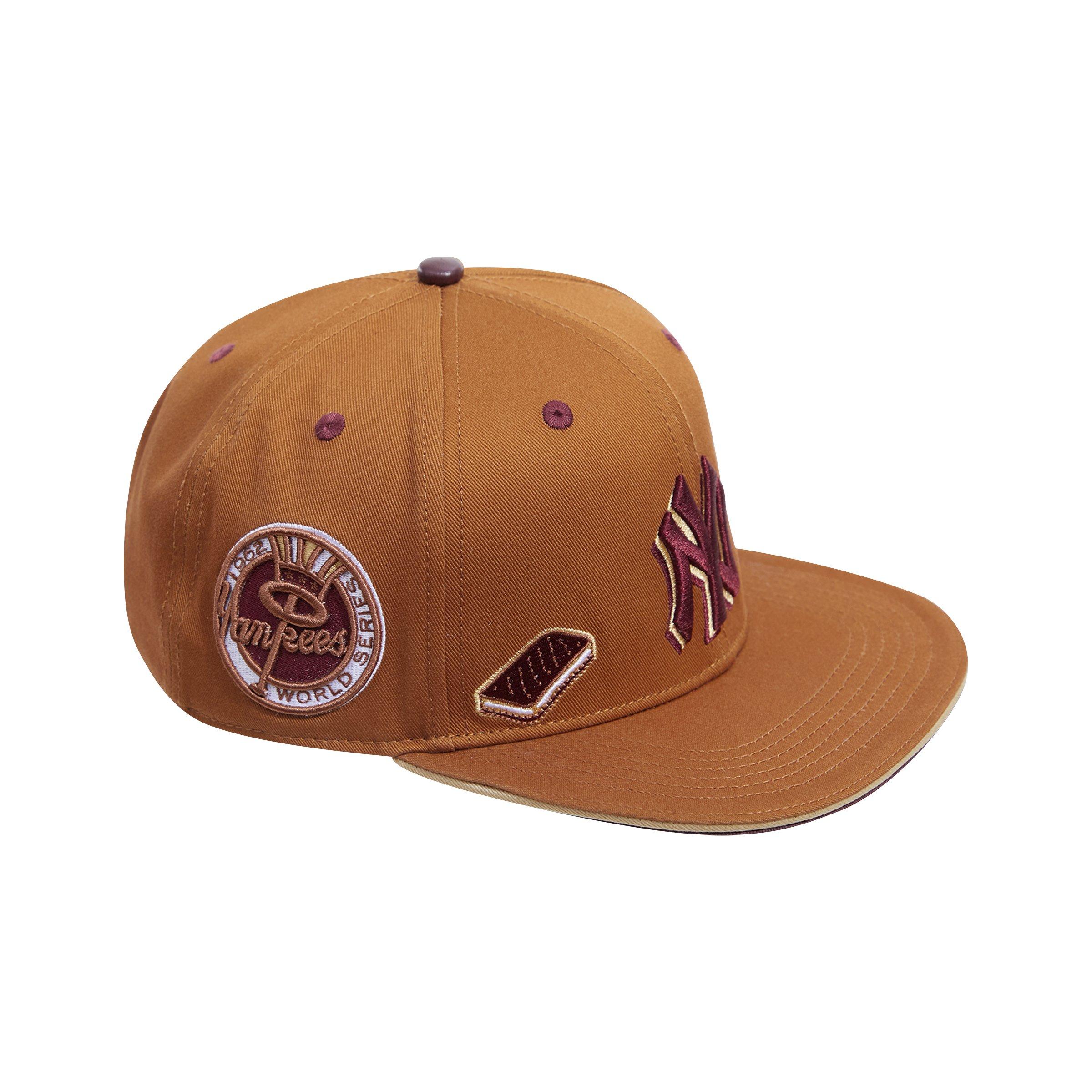 New York Yankees Pro Standard Chocolate Ice Cream Drip Snapback Hat - White/ Brown in 2023