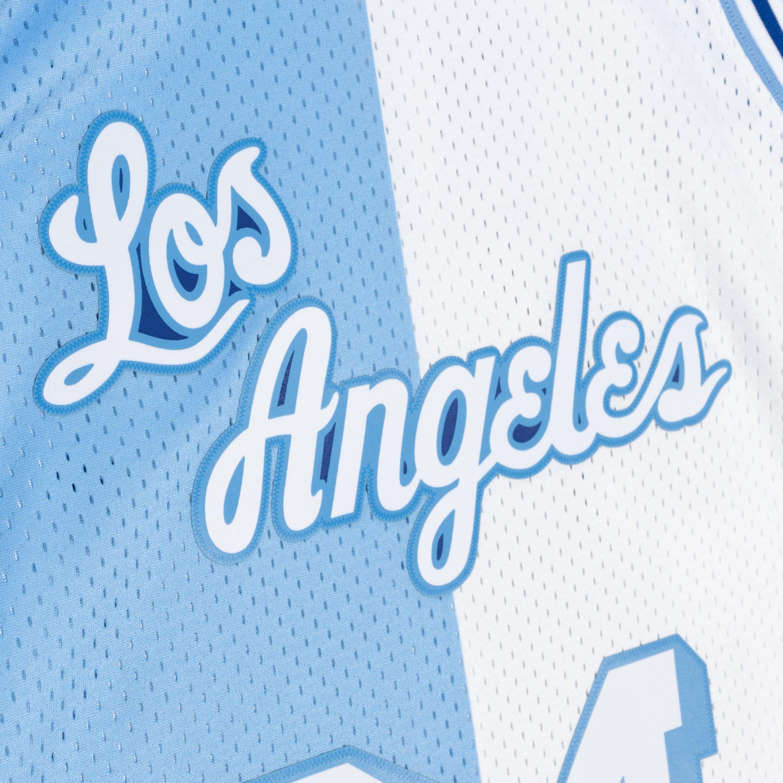 Mitchell & Ness Men's Los Angeles Lakers Shaquille O'Neal 1996 Split Swingman Jersey - BLUE Thumbnail View 3