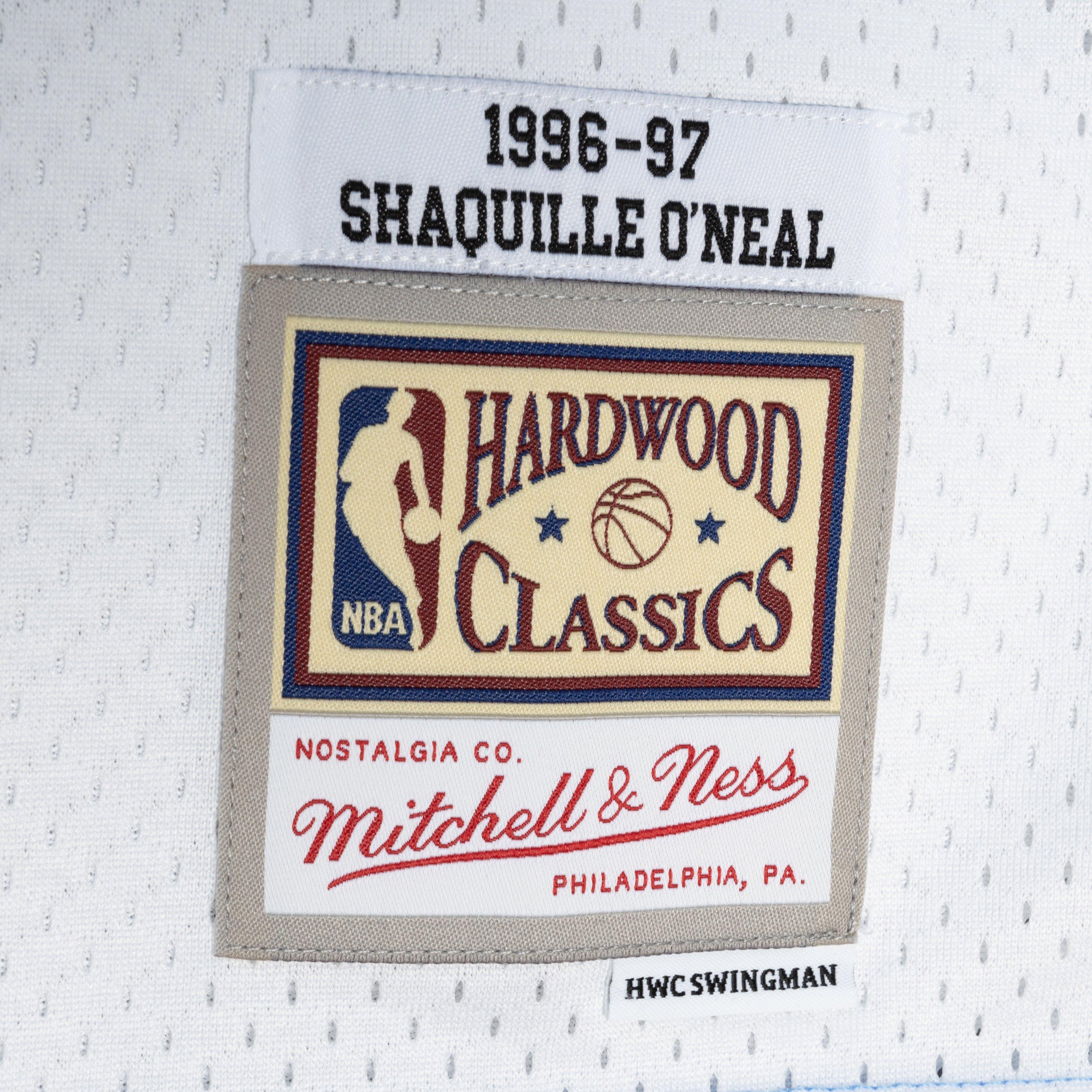 Mitchell & Ness Men's Los Angeles Lakers Shaquille O'Neal 1996 Split Swingman Jersey - BLUE Thumbnail View 4