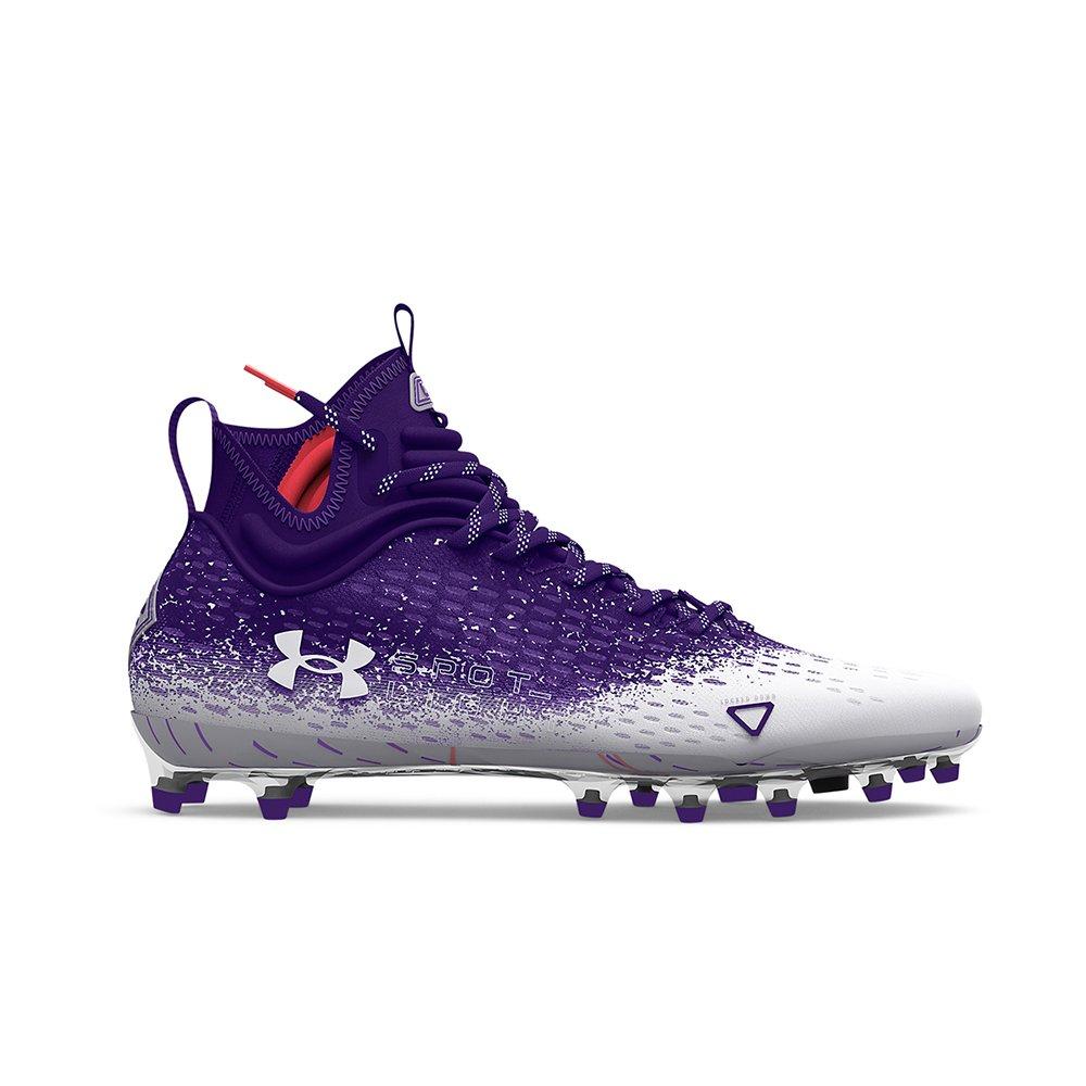 Purple under armour store cleats