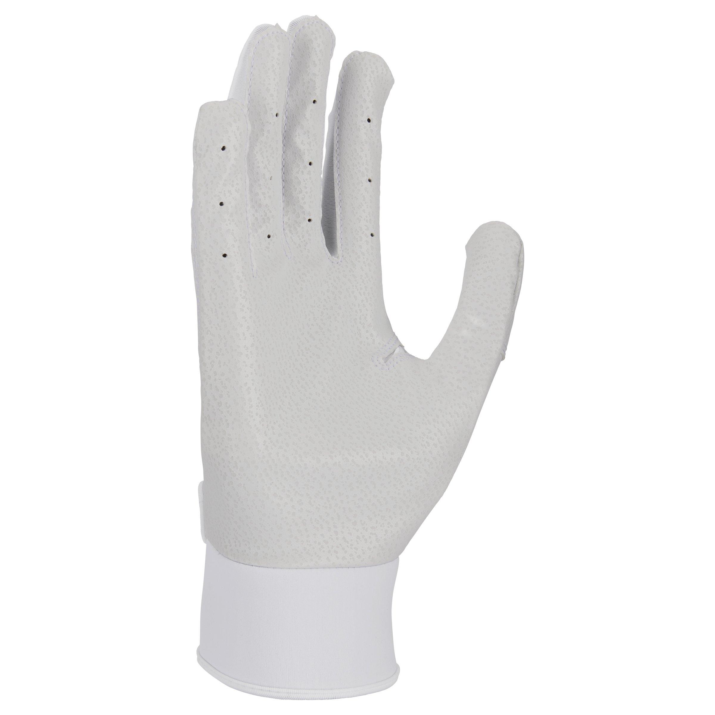 Nike Alpha Baseball Batting Gloves - White - WHITE Thumbnail View 2