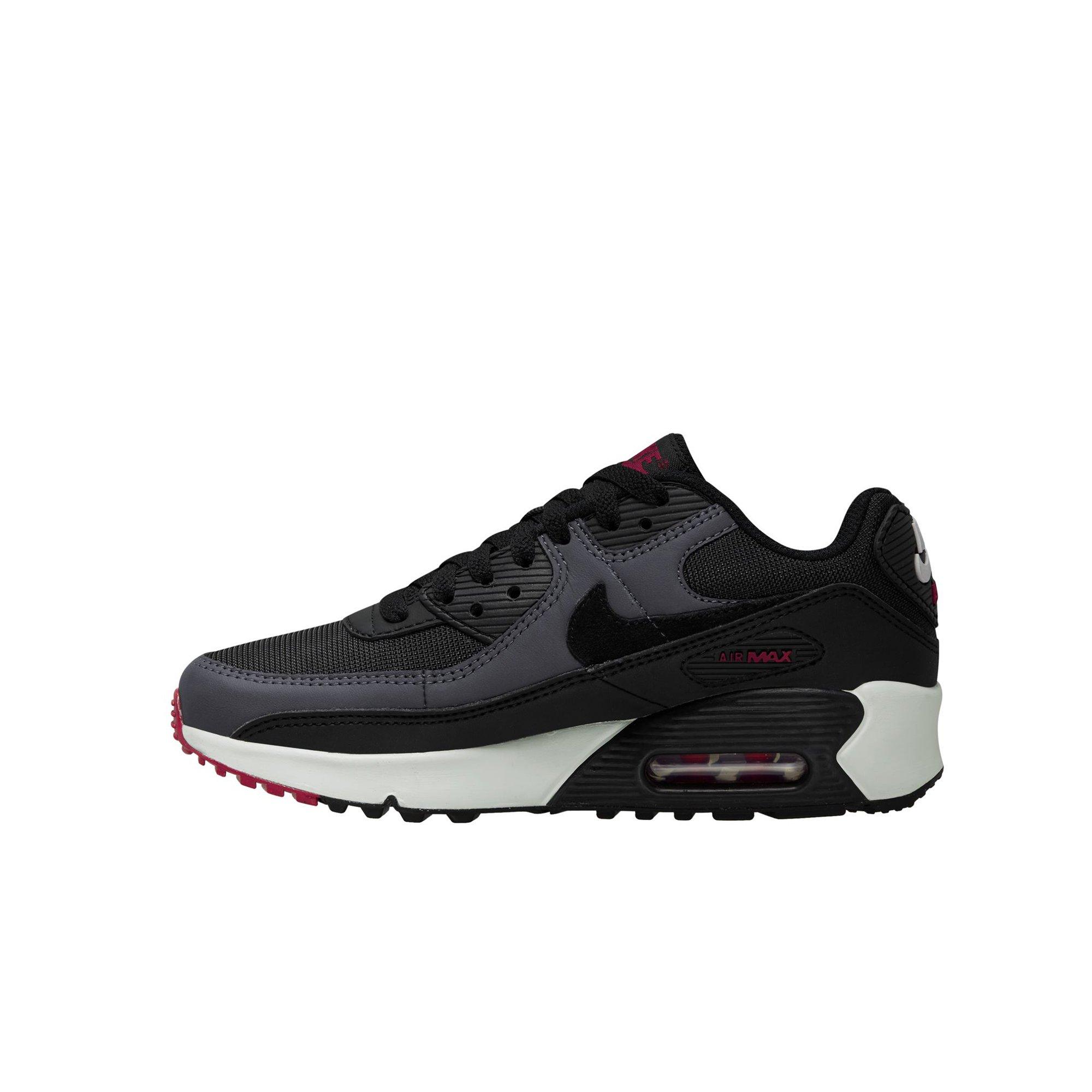 Nike Air Max 90 LTR Grade School Boys' Anthracite/Black/Team Red/Summit White Shoe