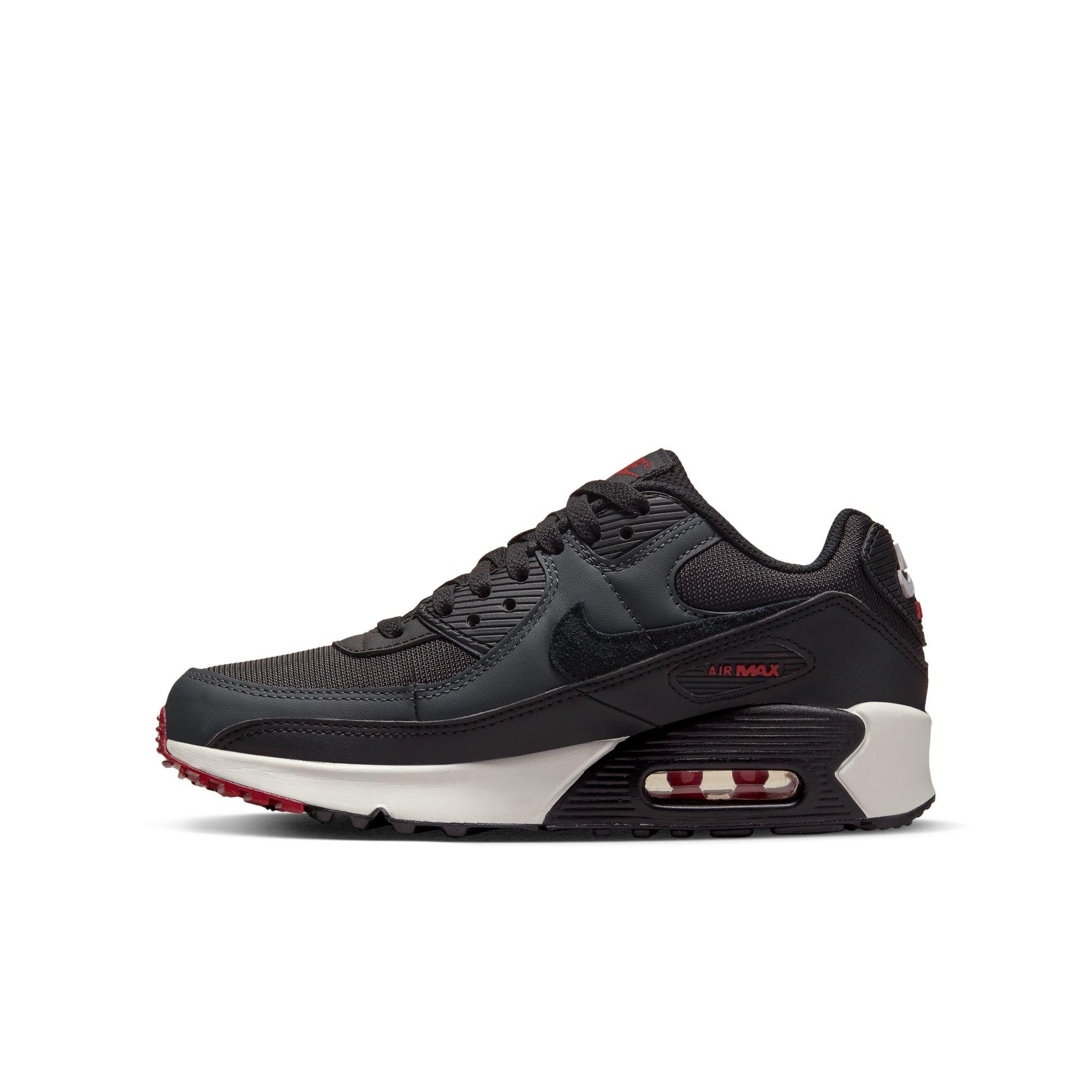 Nike Air Max 90 LTR Grade School Boys' Anthracite/Black/Team Red/Summit White Shoe