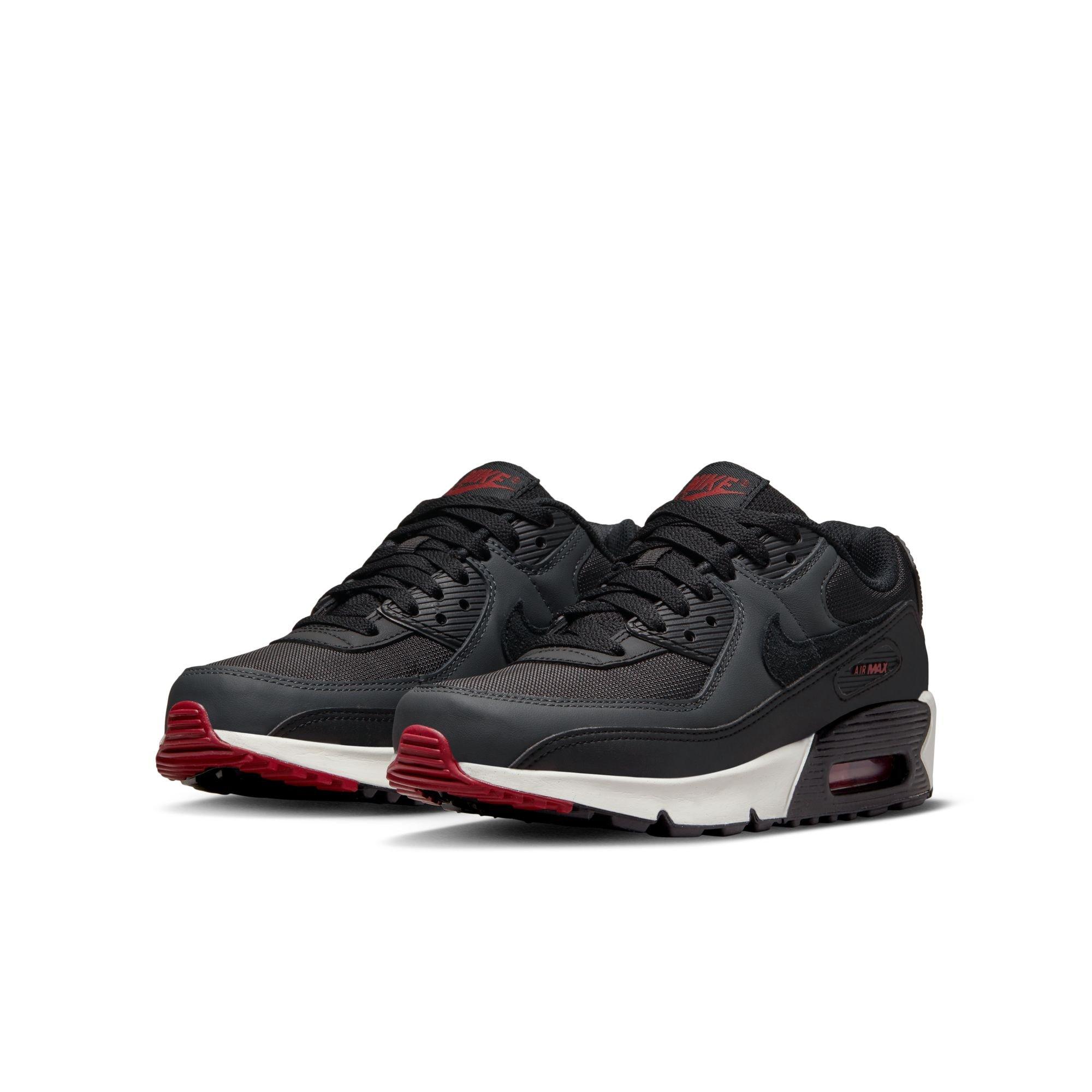 Nike Air Max 90 LTR Grade School Boys' Anthracite/Black/Team Red/Summit White Shoe