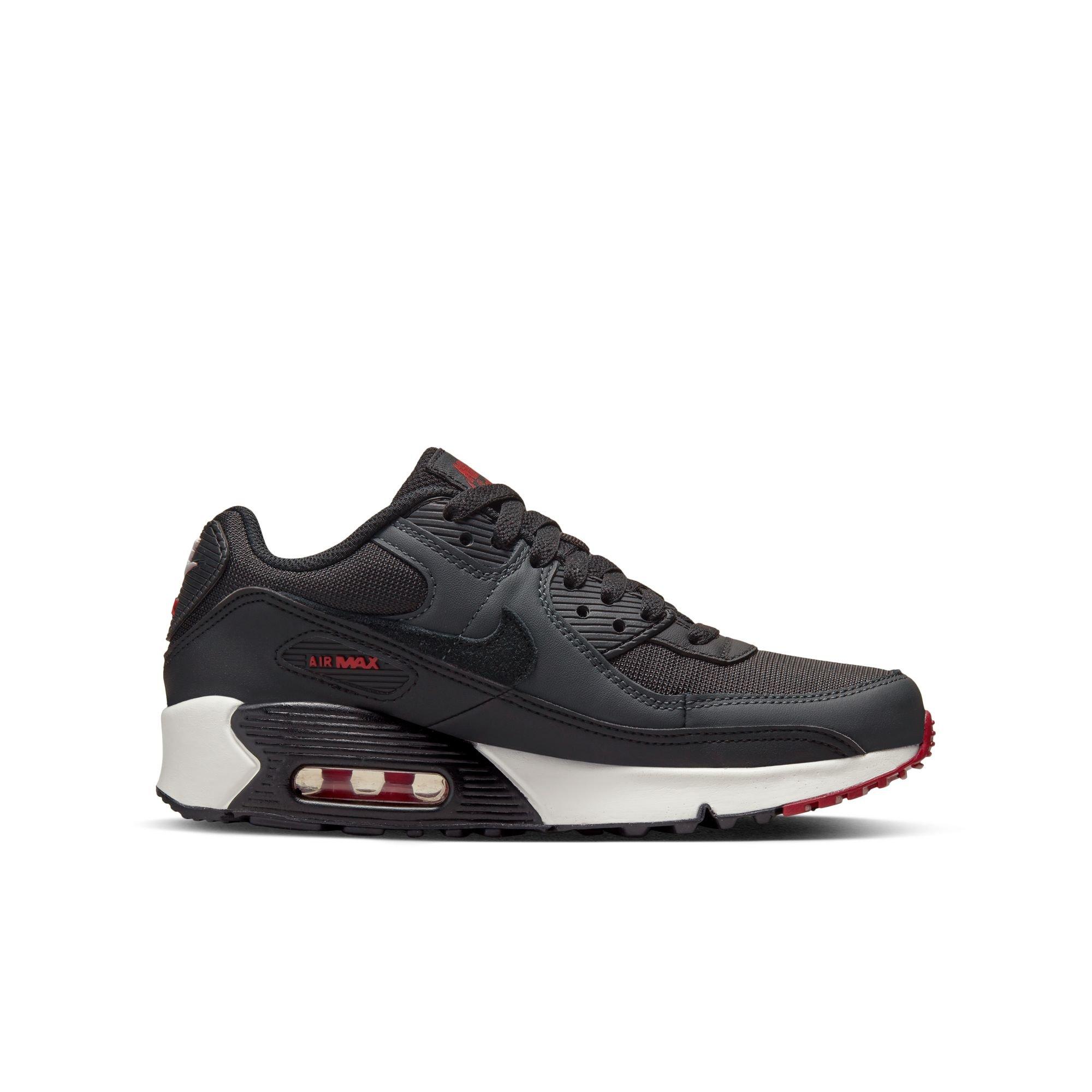 Nike Air Max 90 LTR Grade School Boys' Anthracite/Black/Team Red/Summit White Shoe