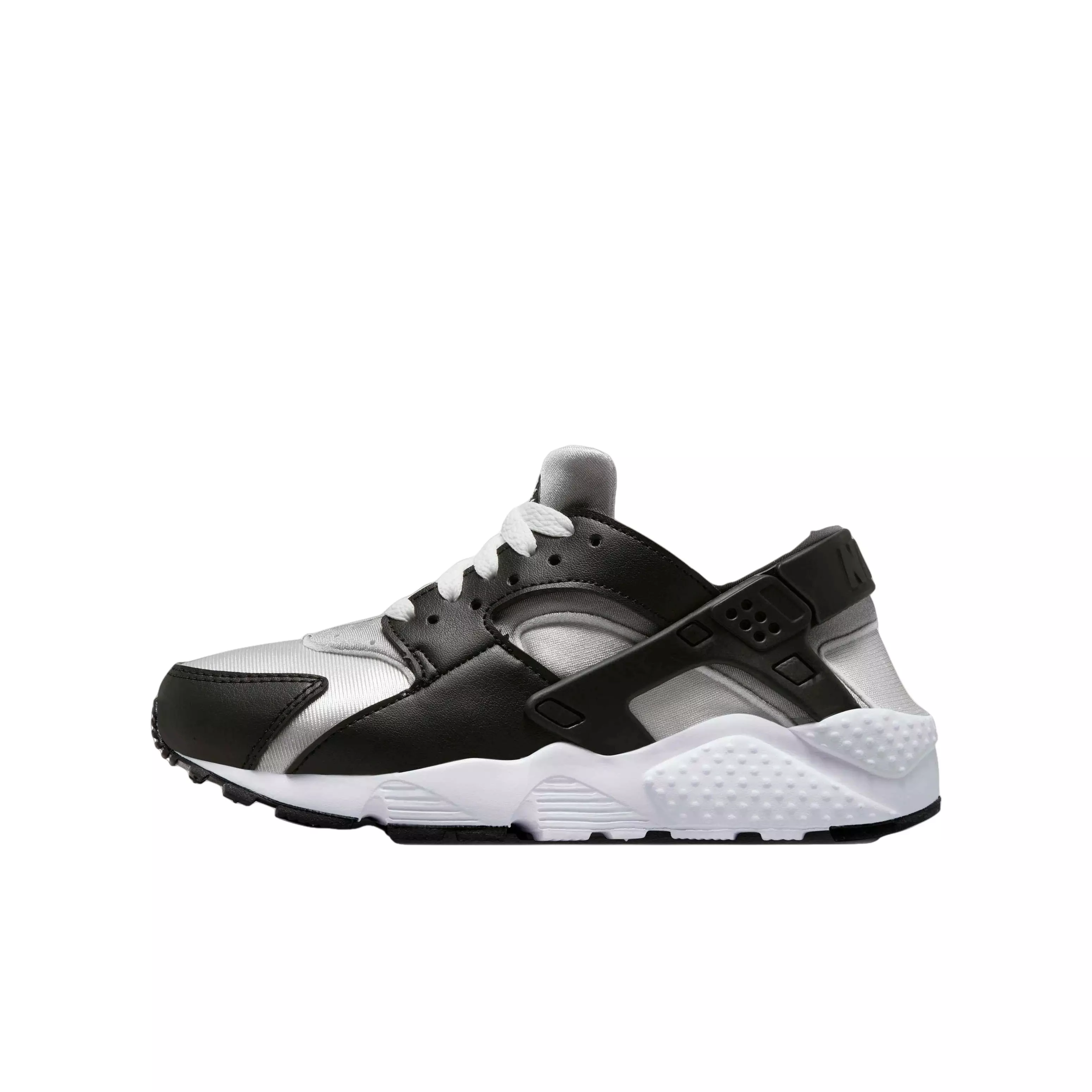 Nike Huarache Run "Black/White/Neutral Grey/Medium Grey" Grade School Boys' Shoe - BLACK/WHITE/GREY/GREY