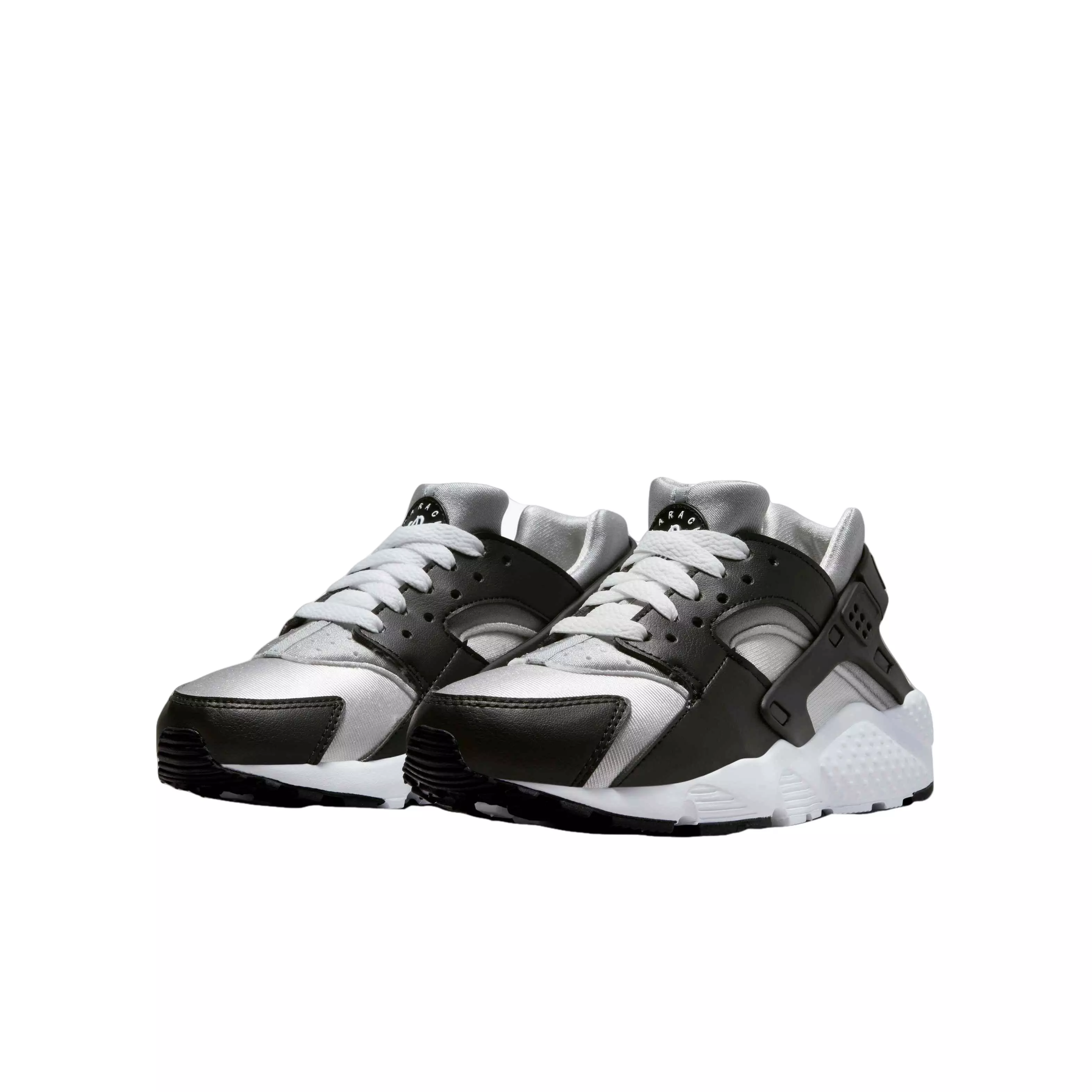Nike Huarache Run "Black/White/Neutral Grey/Medium Grey" Grade School Boys' Shoe - BLACK/WHITE/GREY/GREY