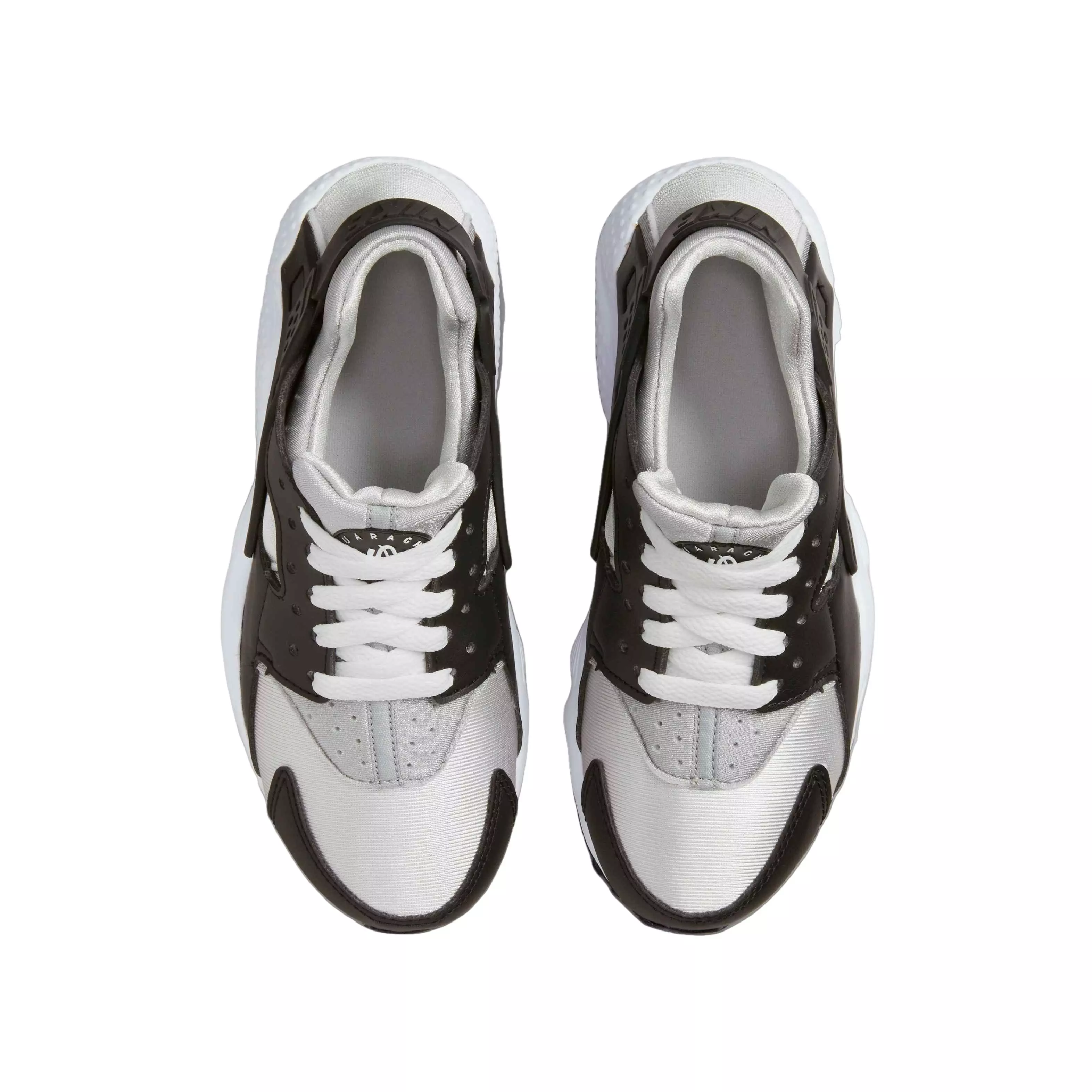 Nike Huarache Run "Black/White/Neutral Grey/Medium Grey" Grade School Boys' Shoe - BLACK/WHITE/GREY/GREY