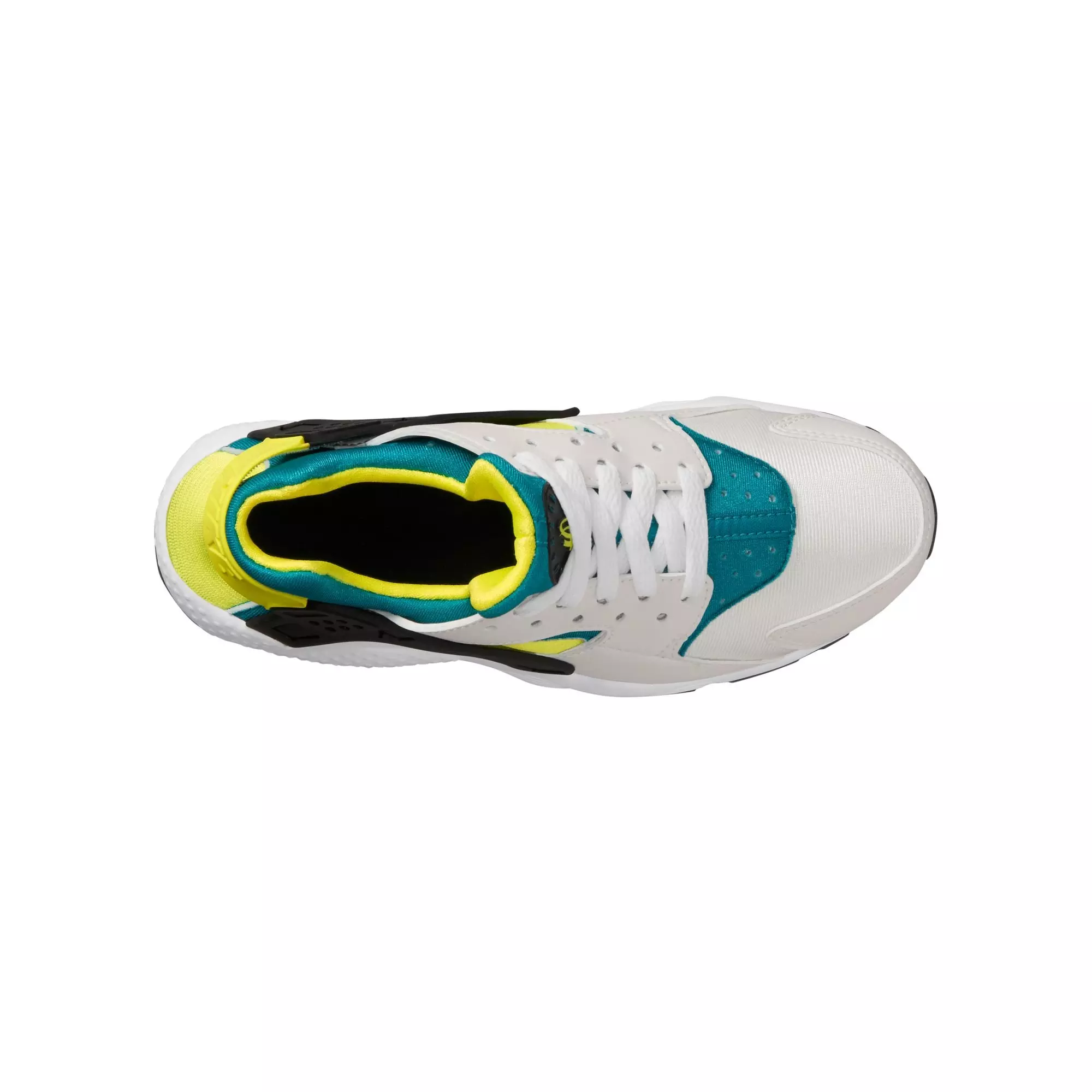 Nike Huarache Run "Phantom/Volt/Bright Spruce/Black" Grade School Boys' Shoe - WHITE/GREEN