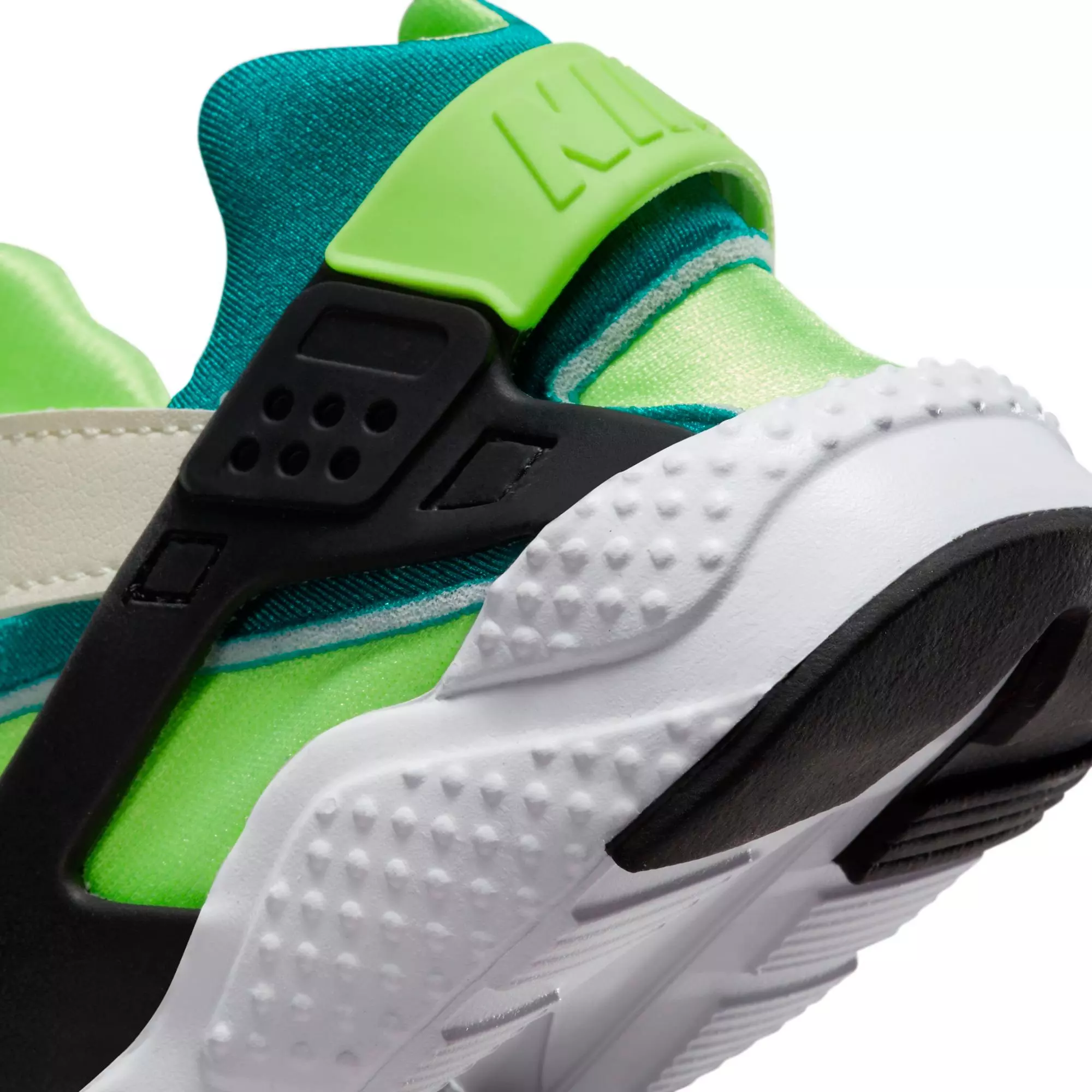 Nike Huarache Run "Phantom/Volt/Bright Spruce/Black" Preschool Boys' Shoe - WHITE/GREEN