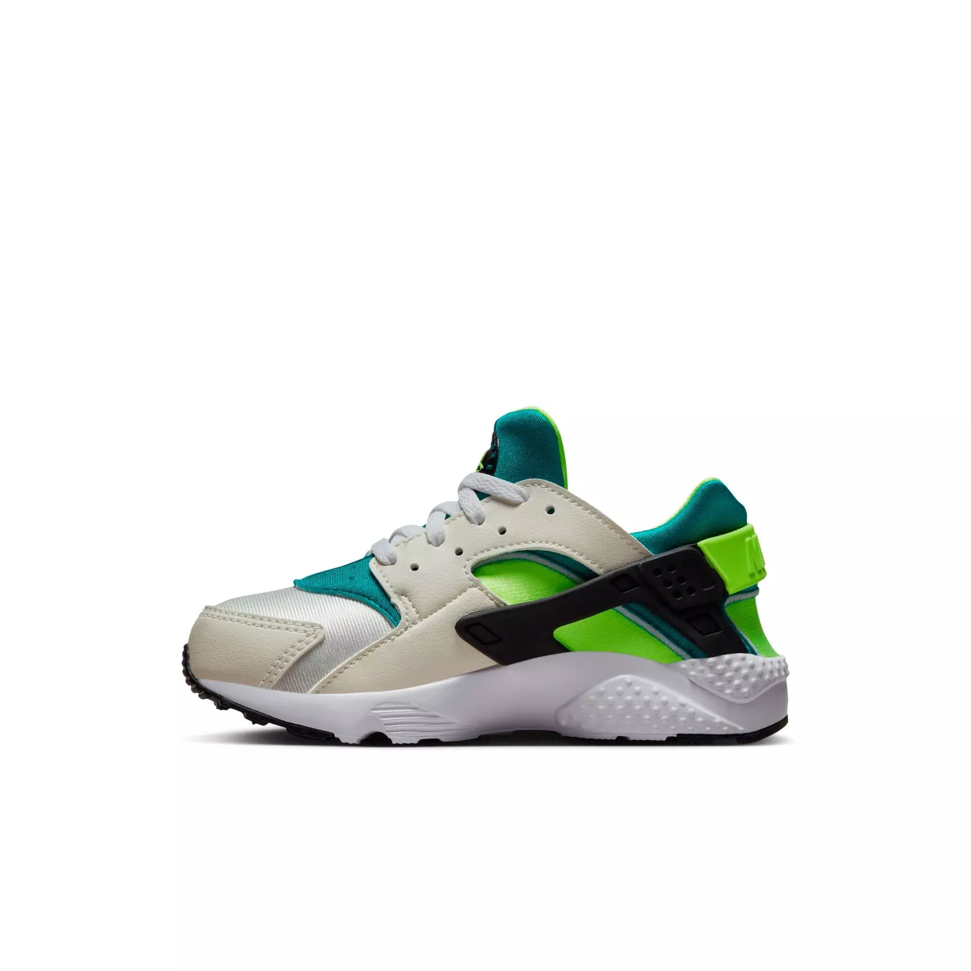 Nike Huarache Run "Phantom/Volt/Bright Spruce/Black" Preschool Boys' Shoe - WHITE/GREEN