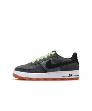 Nike Boys Air Force 1 LV8 2 - Boys' Grade School Basketball Shoes Grey/Black/Stadium Green Size 5.0