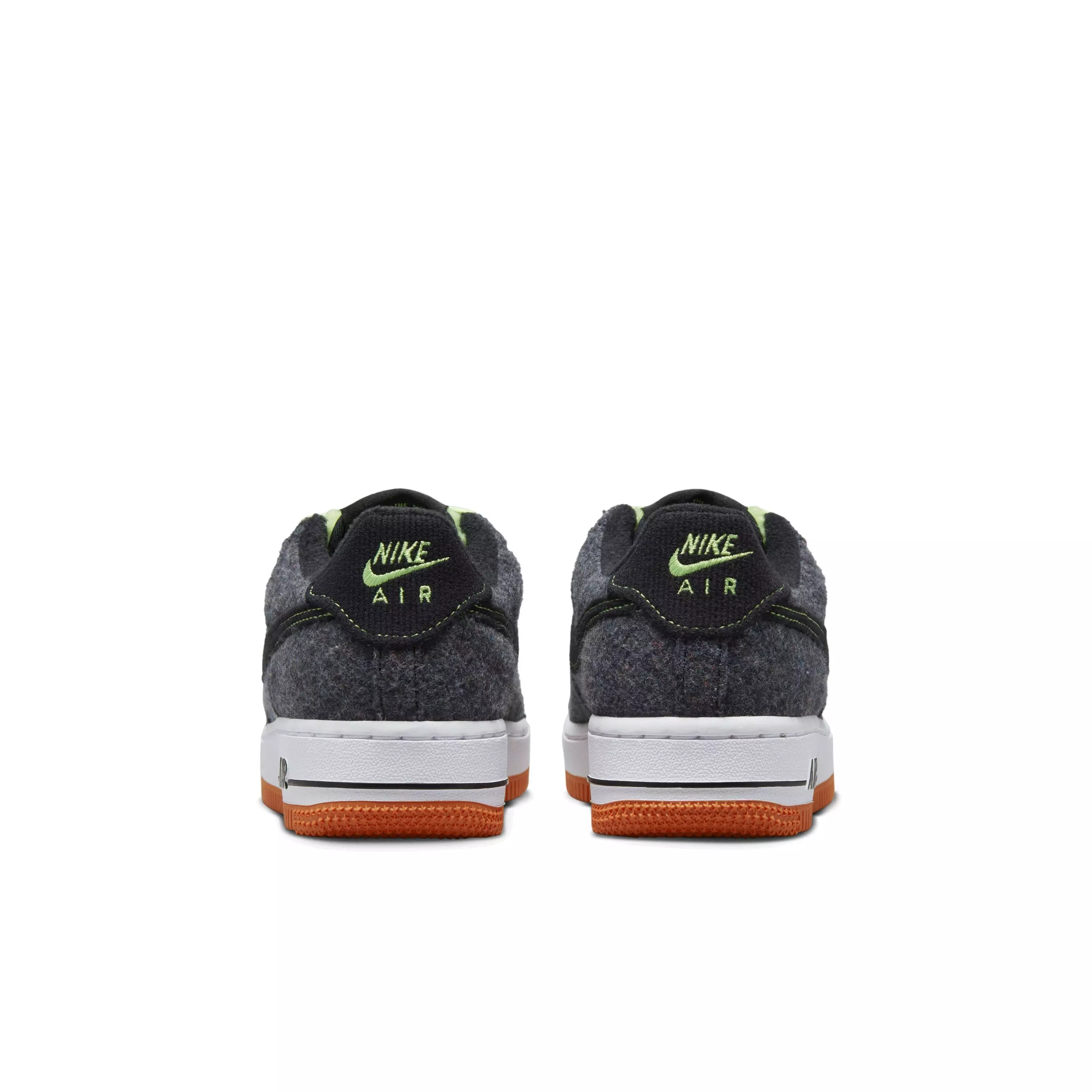 Nike Air Force 1 LV8 "Black/Ghost Green/Starfish" Grade School Boys' Shoe - BLACK/GREEN/STARFISH