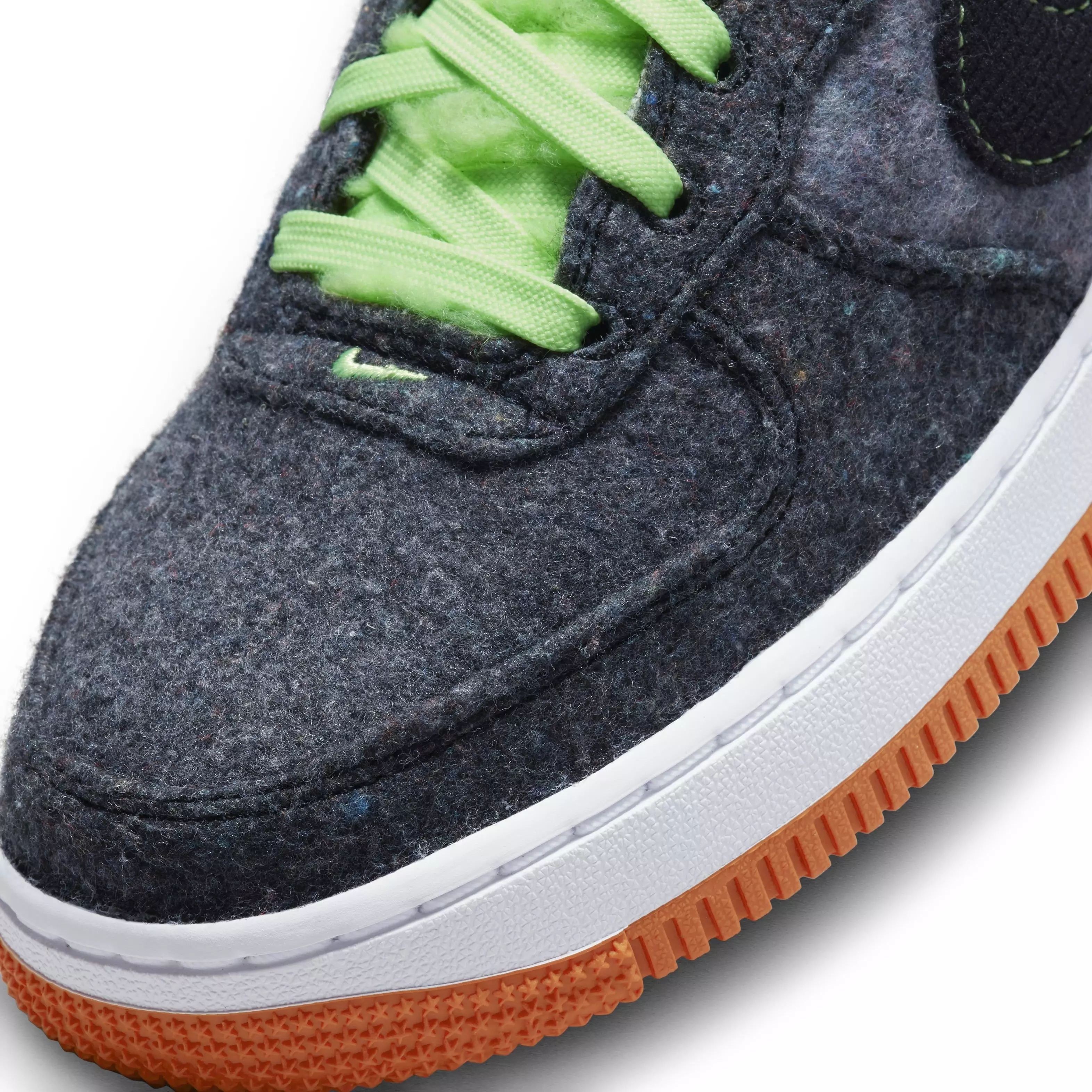 Nike Air Force 1 LV8 "Black/Ghost Green/Starfish" Grade School Boys' Shoe - BLACK/GREEN/STARFISH