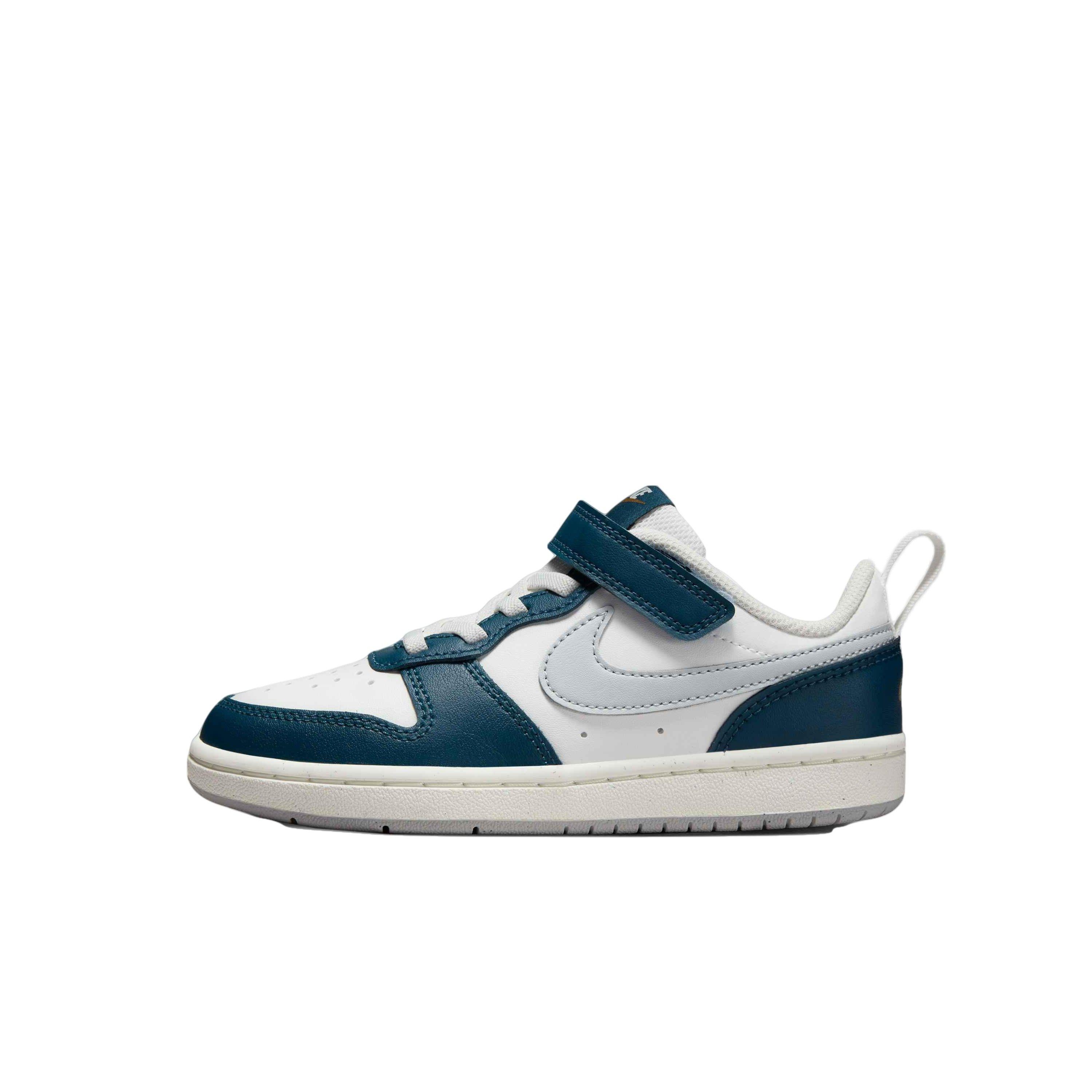 nike court borough low 2 blå