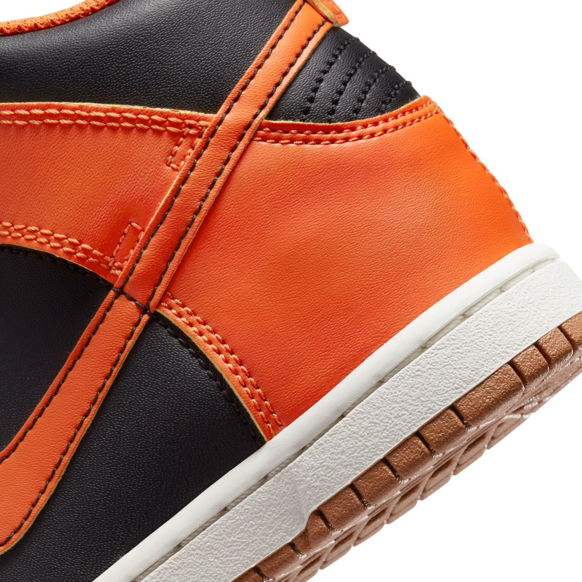 Nike Dunk High GS Black Orange - Size 4.5 Kids