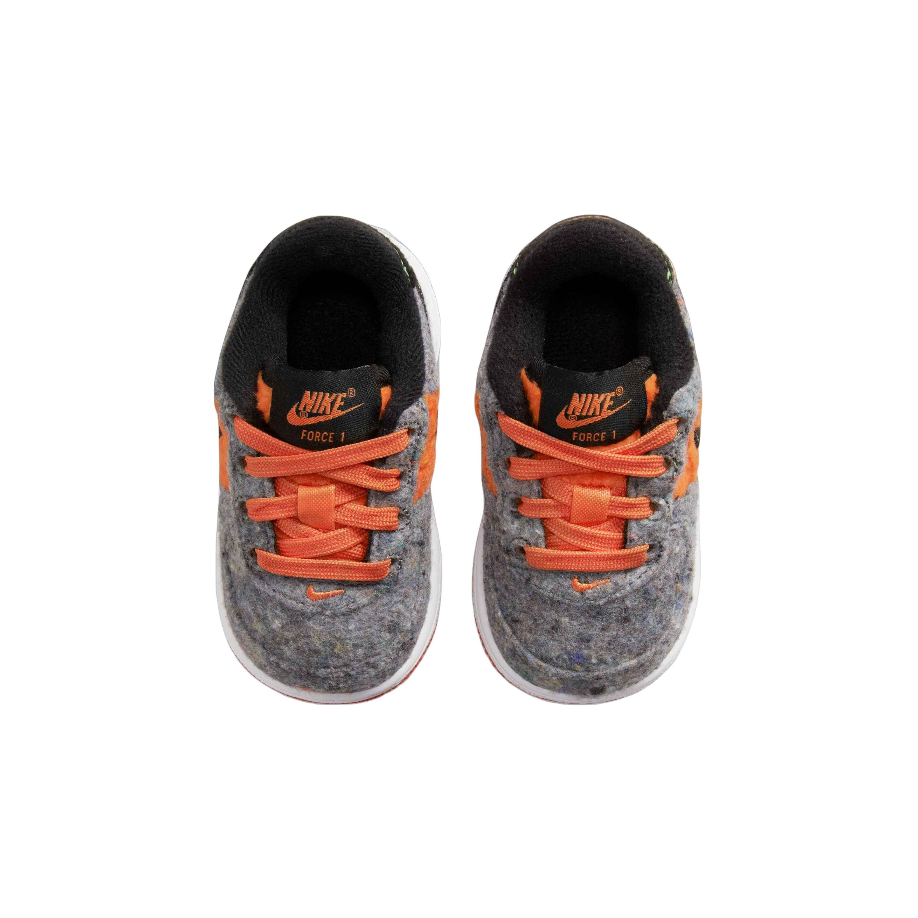 Nike Air Force 1 "Black/Starfish-White/Ghost Green" Toddler Boys' Shoe - BLACK/GREEN Thumbnail View 4