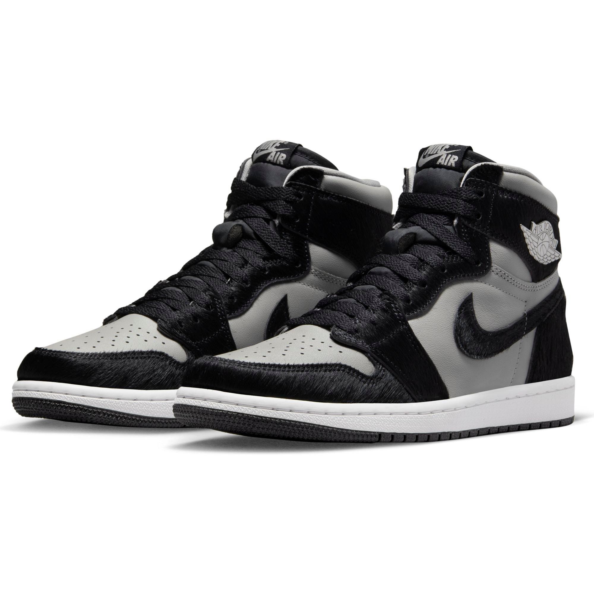 black grey and white jordan 1 womens