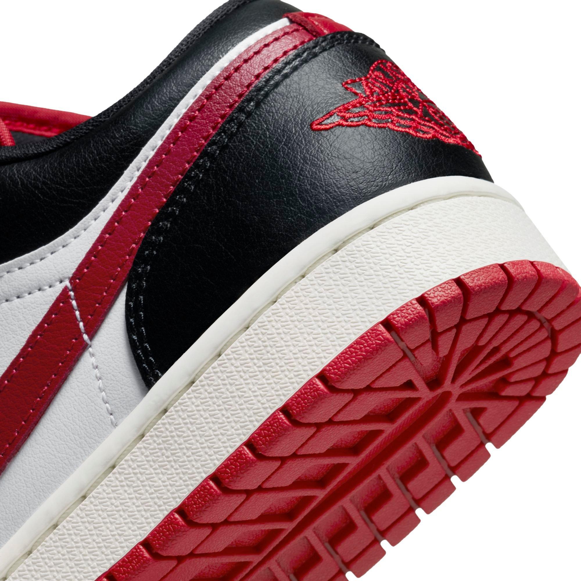 Jordan 1 Low Women's "White/Gym Red/Black/Sail" Shoe