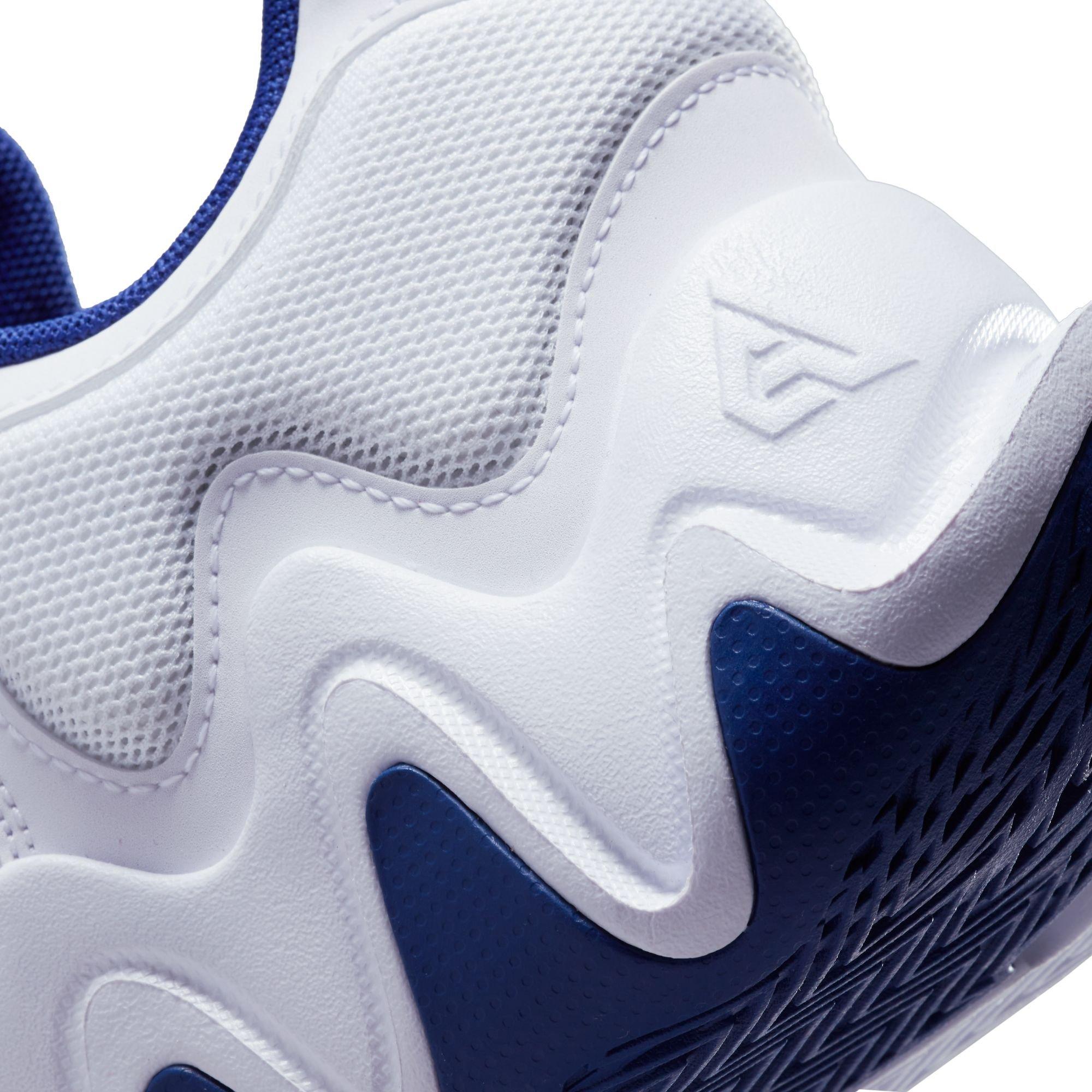 Nike Giannis Immortality 2 "White/Metallic Silver/Deep Royal Blue" Men's Basketball Shoe - WHITE/SILVER Thumbnail View 4