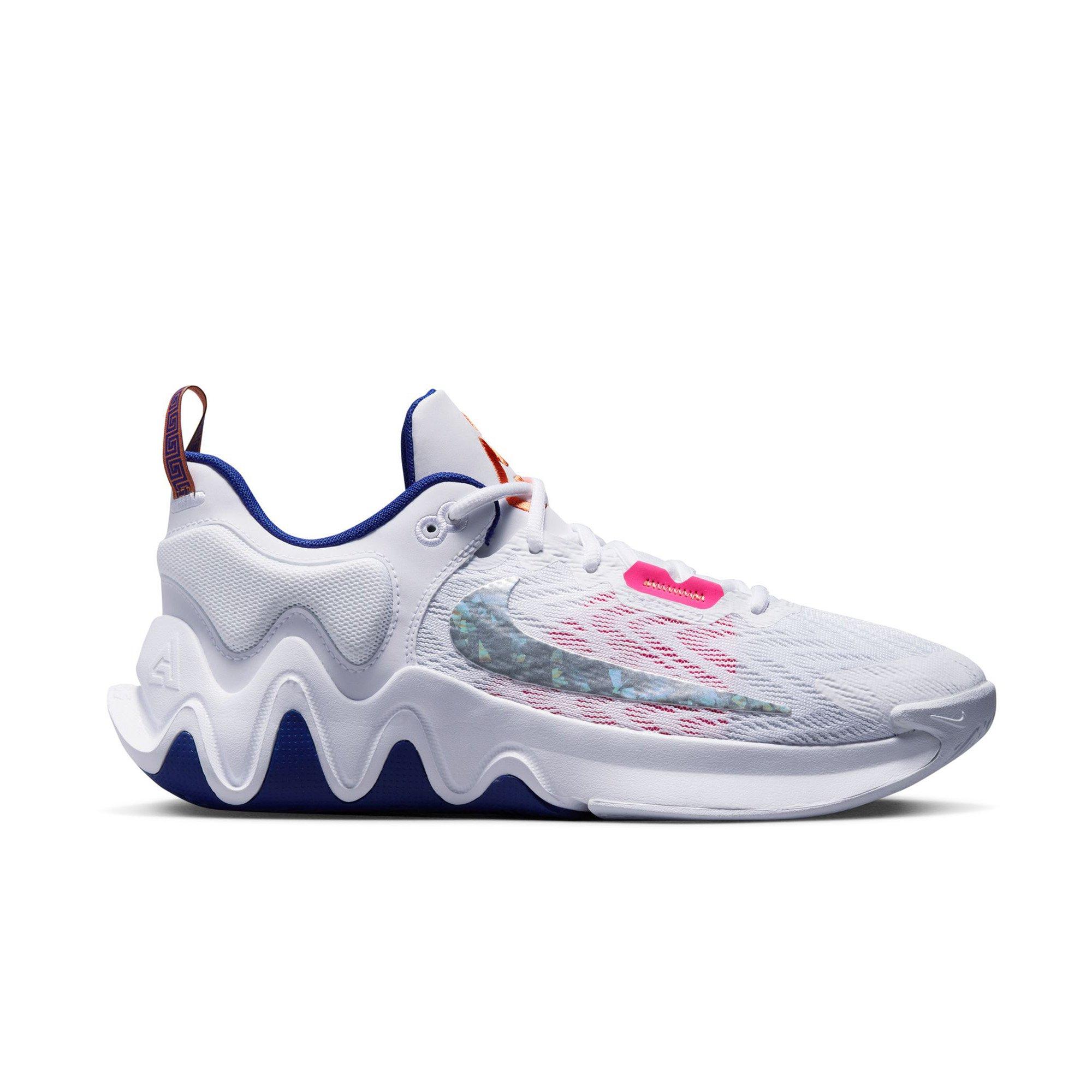 Nike Giannis Immortality 2 "White/Metallic Silver/Deep Royal Blue" Men's Basketball Shoe - WHITE/SILVER Thumbnail View 1