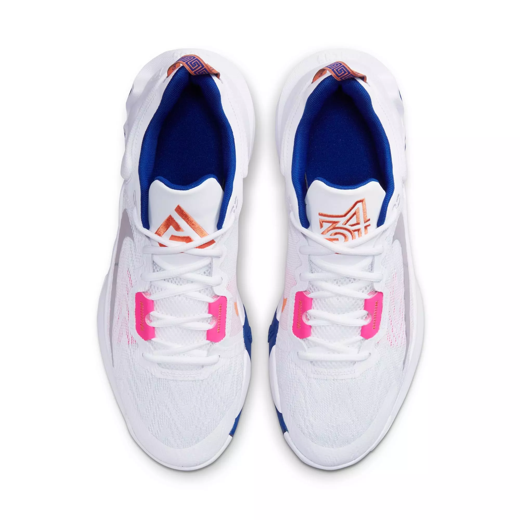 Nike Giannis Immortality 2 "White/Metallic Silver/Deep Royal Blue" Men's Basketball Shoe - WHITE/SILVER