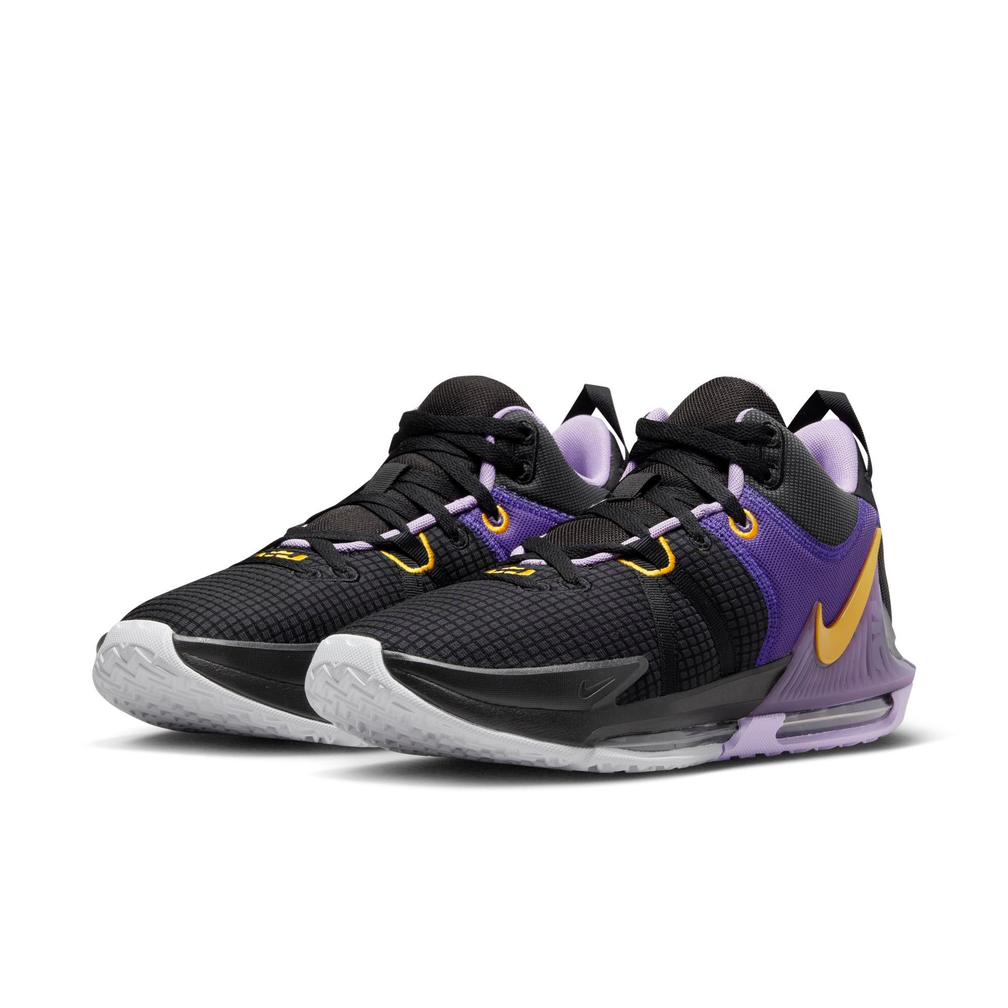 Nike LeBron Witness 7 Black/Purple Lakers James 2023 Basketball Shoes All  NEW