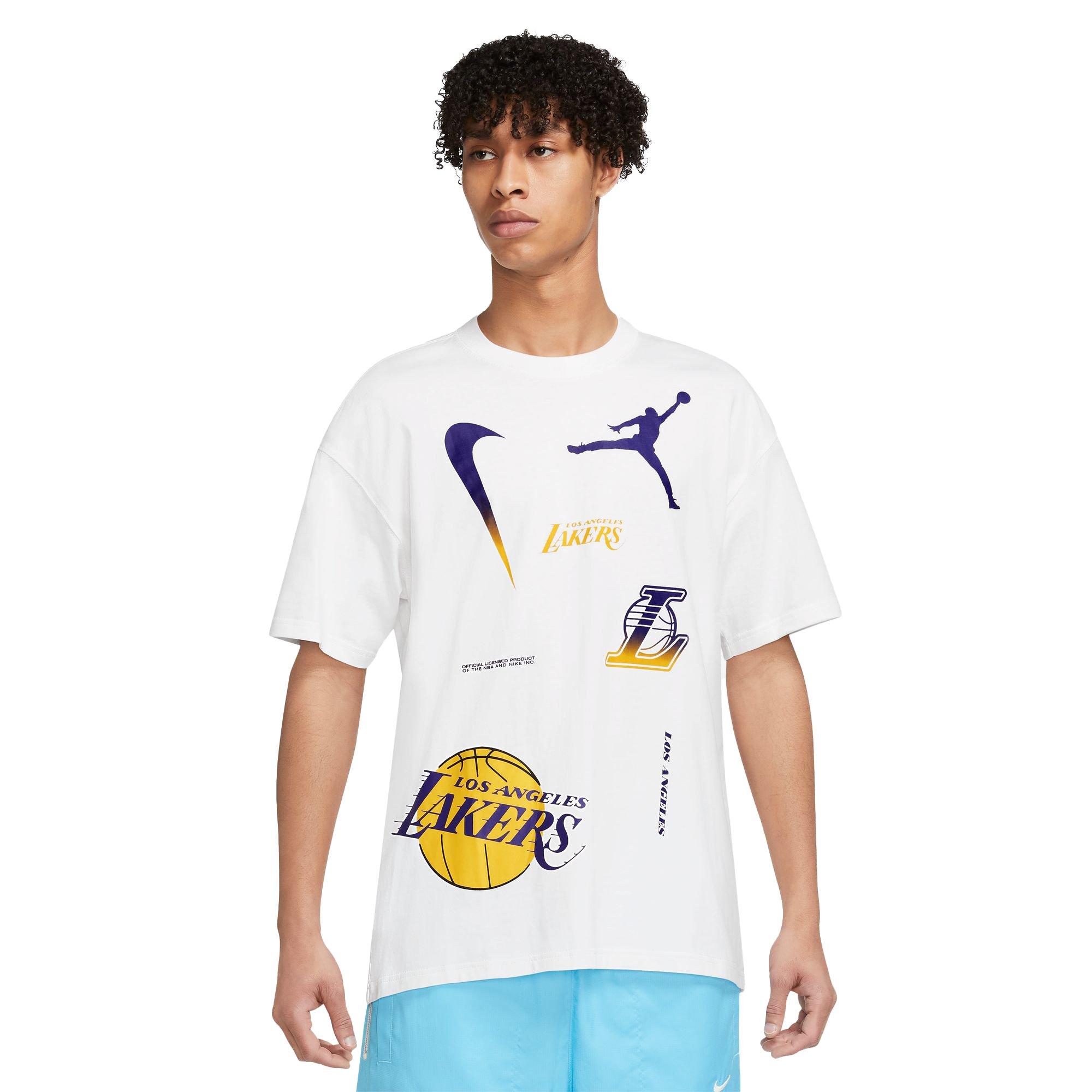 Men's Los Angeles Lakers Jordan Brand White Courtside Statement