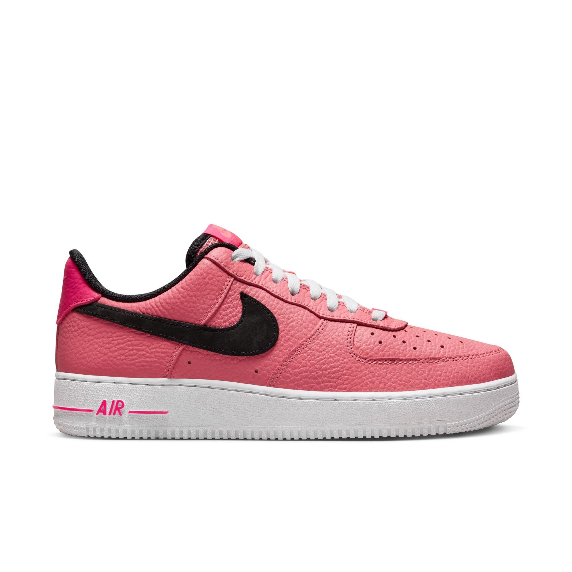 white and pink air force ones mens