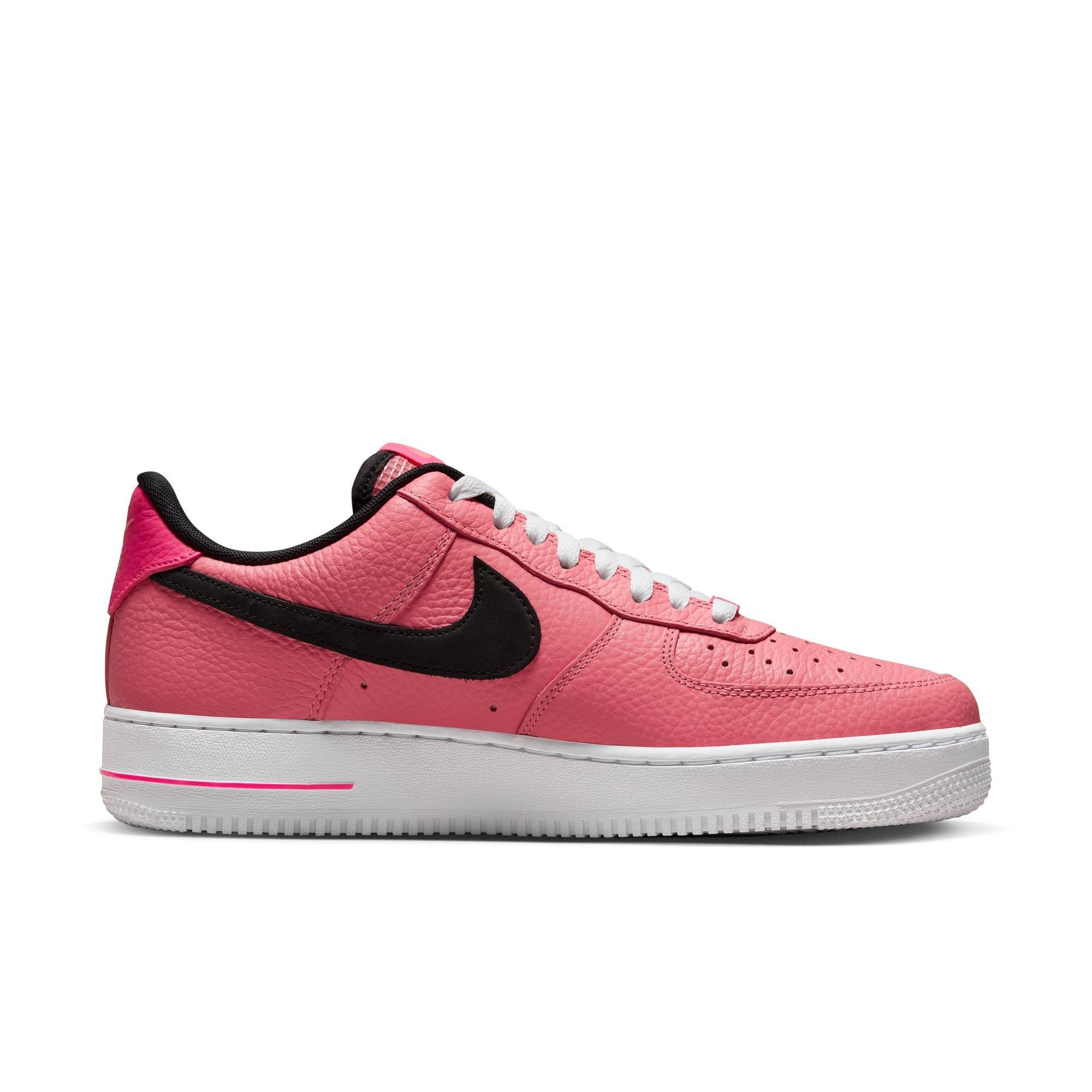 white and pink air force ones men
