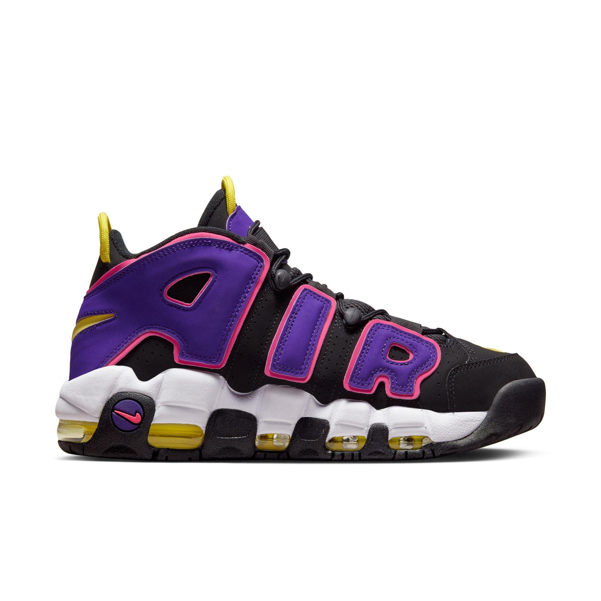 Nike Air More Uptempo '96 Black/White/Multi/Cobalt Bliss Men's Shoe -  Hibbett