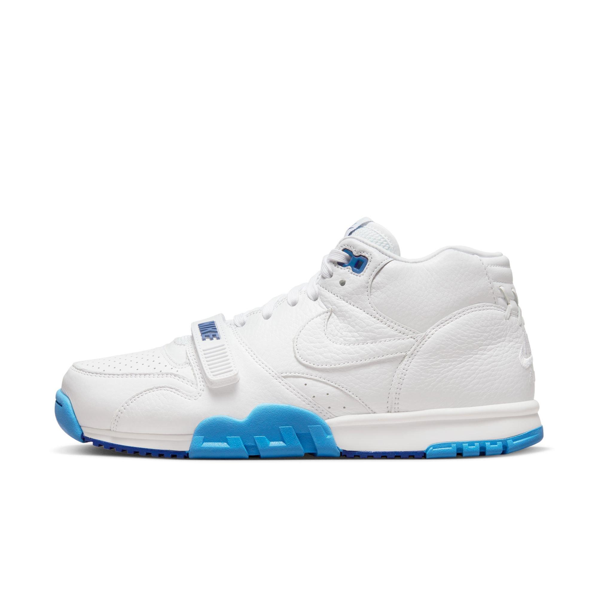 More All-White Finishes: Nike Air Trainer 1 •