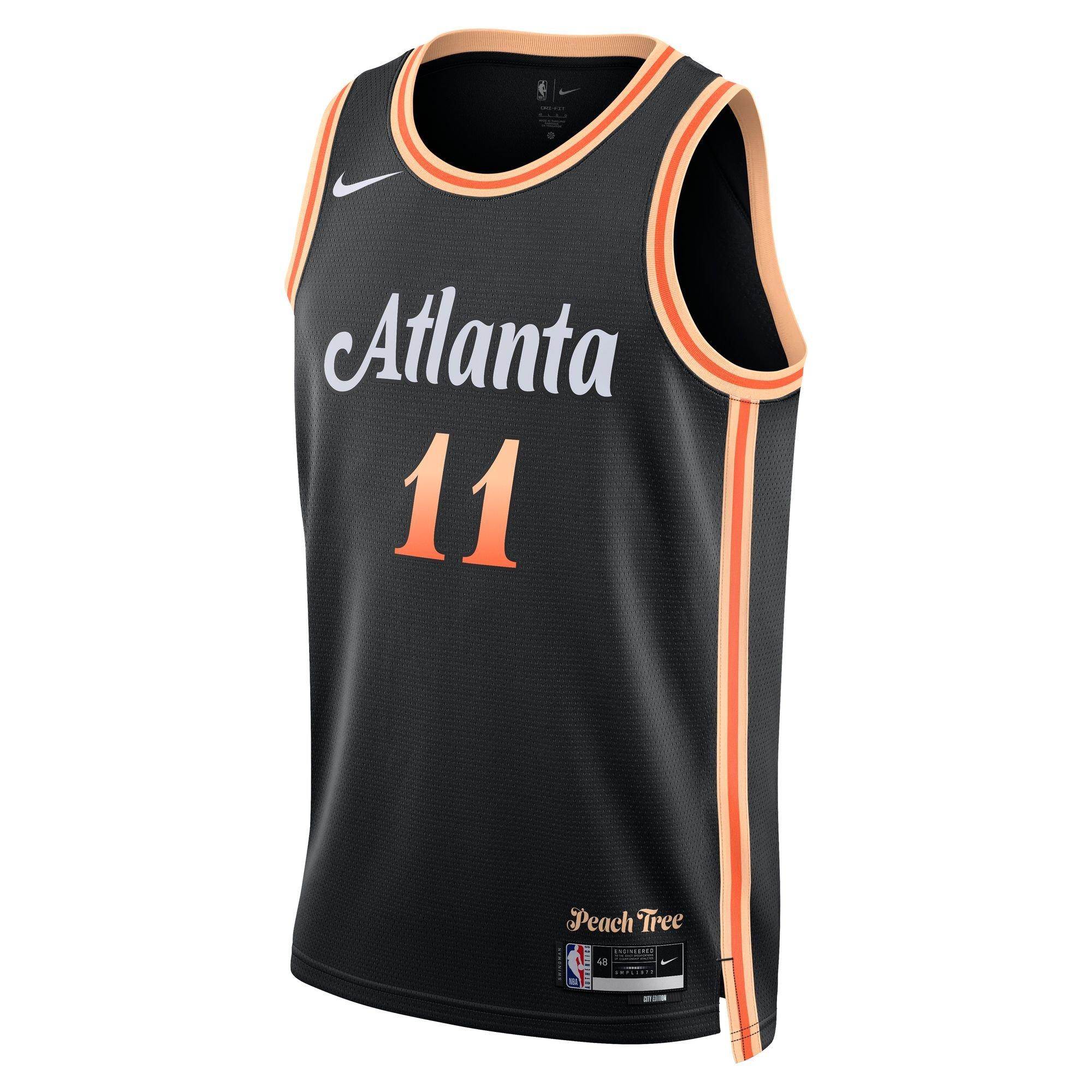 Preschool Jordan Brand Trae Young Black Atlanta Hawks 2022/23 Replica Jersey - Statement Edition