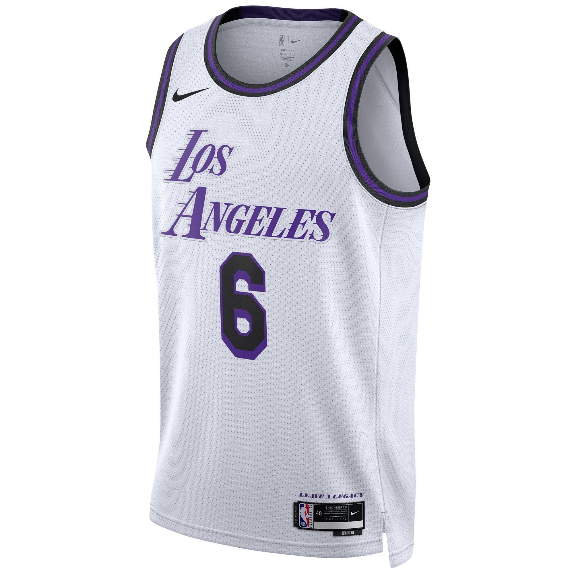 Nike Men's Los Angeles Lakers Lebron James City Edition Swingman Jersey -  Purple - Hibbett