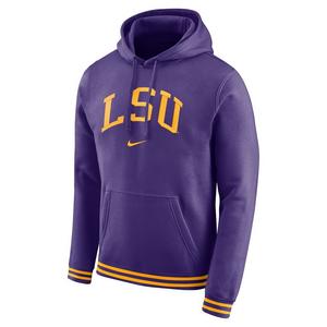 LSU, LSU Nike Fleece Club Pullover Hoodie