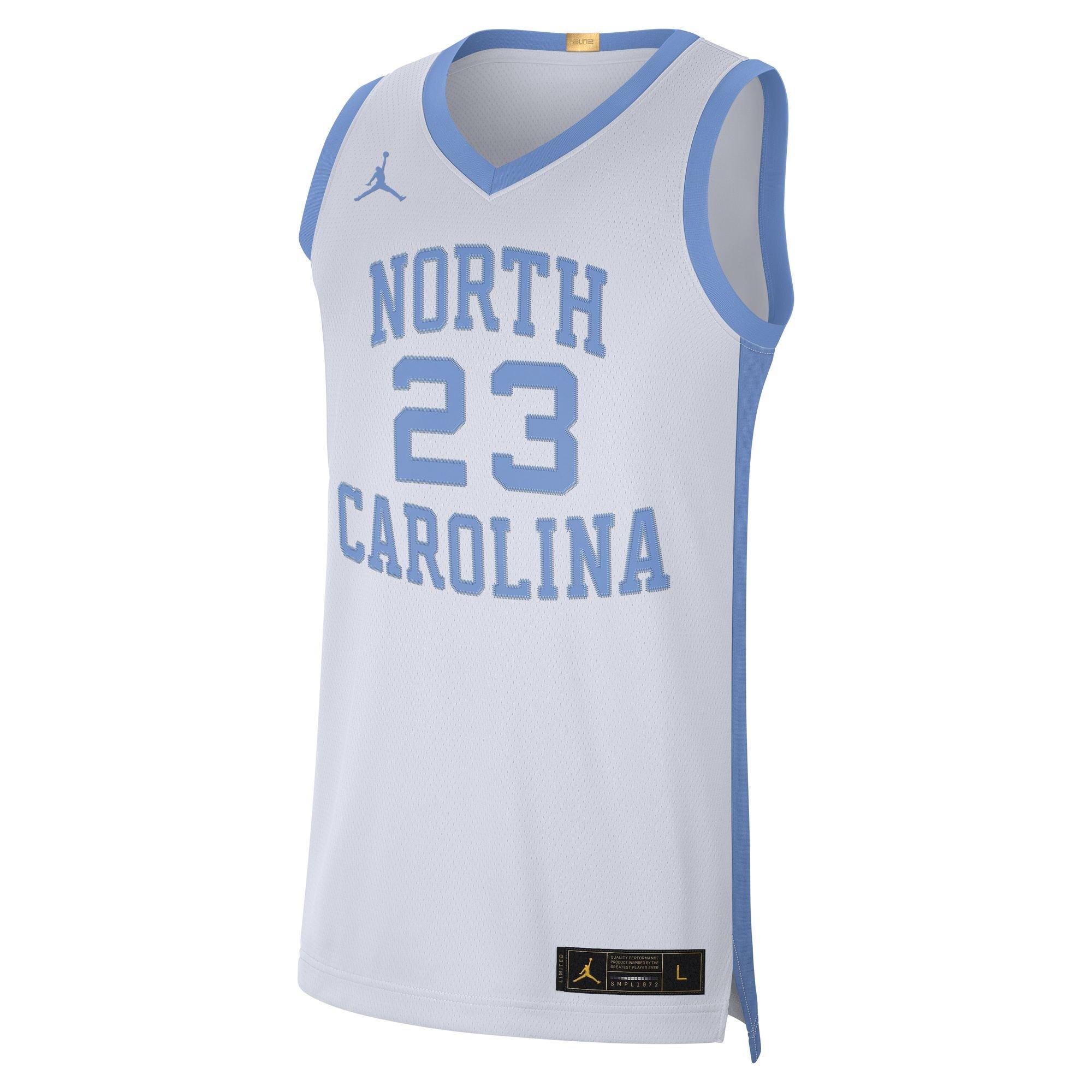 Jordan Men's North Carolina Tar Heels Michael Jordan Limited Swingman Jersey - WHITE Thumbnail View 1