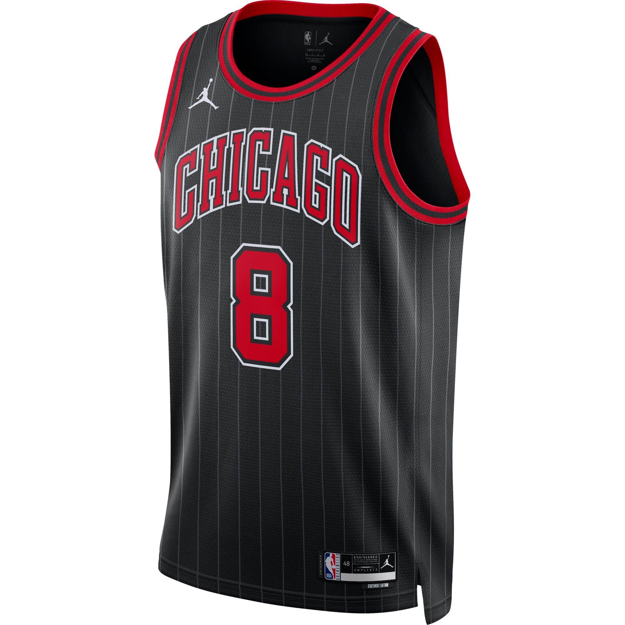 Jordan Men's Chicago Bulls Zach LaVine NBA Jersey - Black