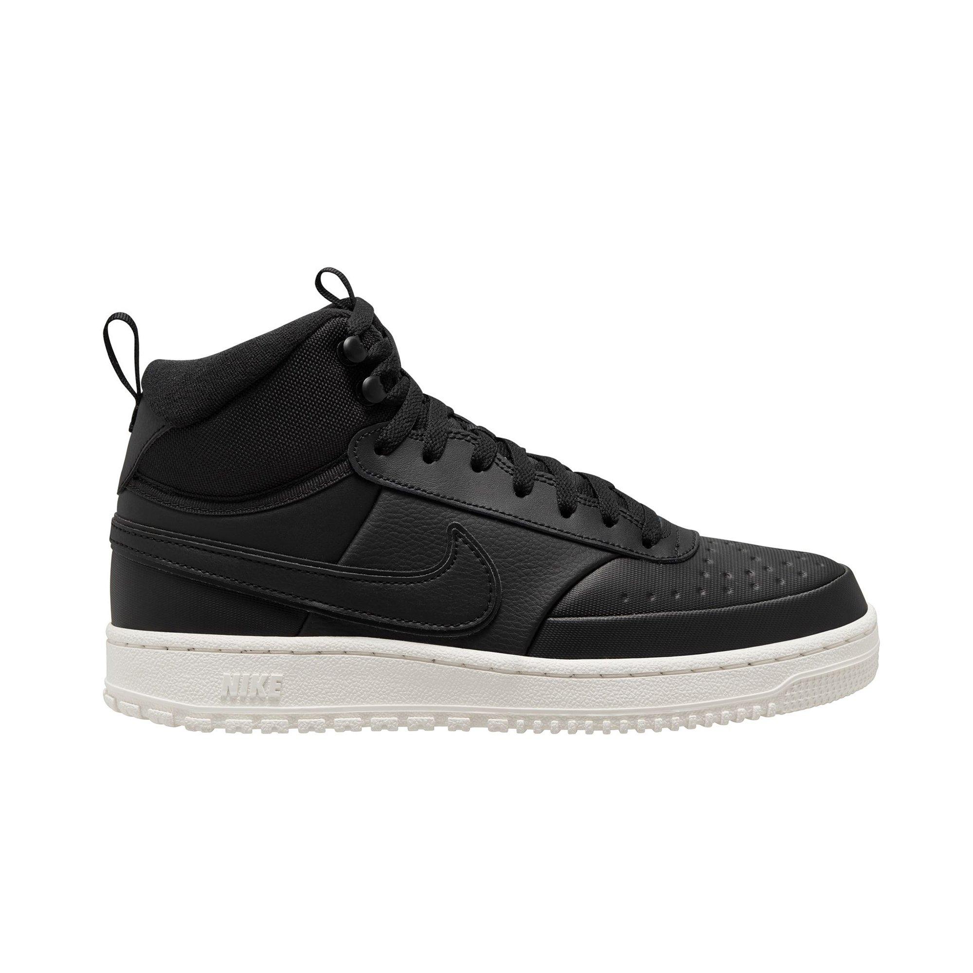 Nike Court Vision Mid Winter "Black/Phantom" Men's Shoe - BLACK/WHITE Thumbnail View 1