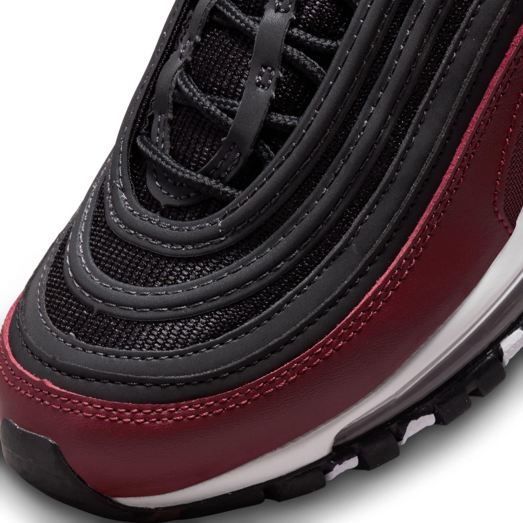 Nike Air Max 97 "Team Red/Black/Anthracite/Summit White" Grade School Boys' Shoe - RED/BLACK/WHITE Thumbnail View 9
