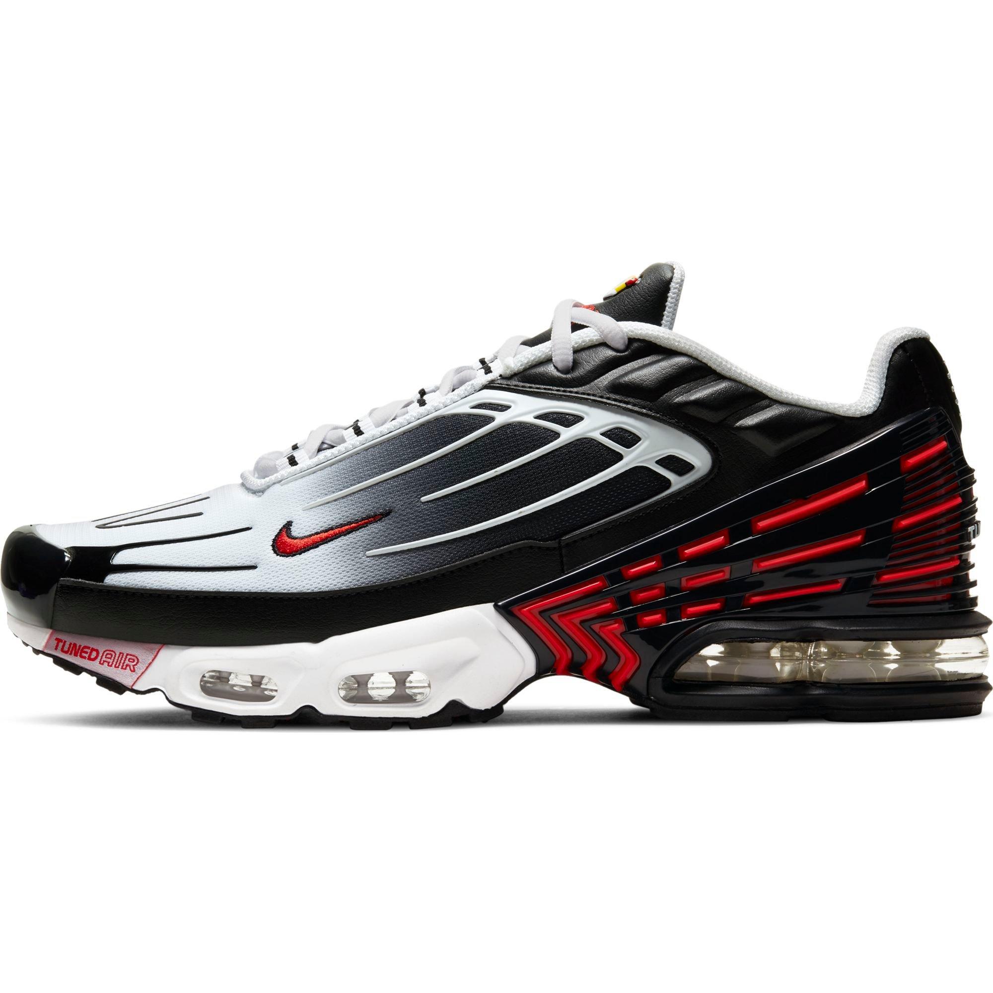 Nike Air Max 3 Sneakers in White, Red and Black