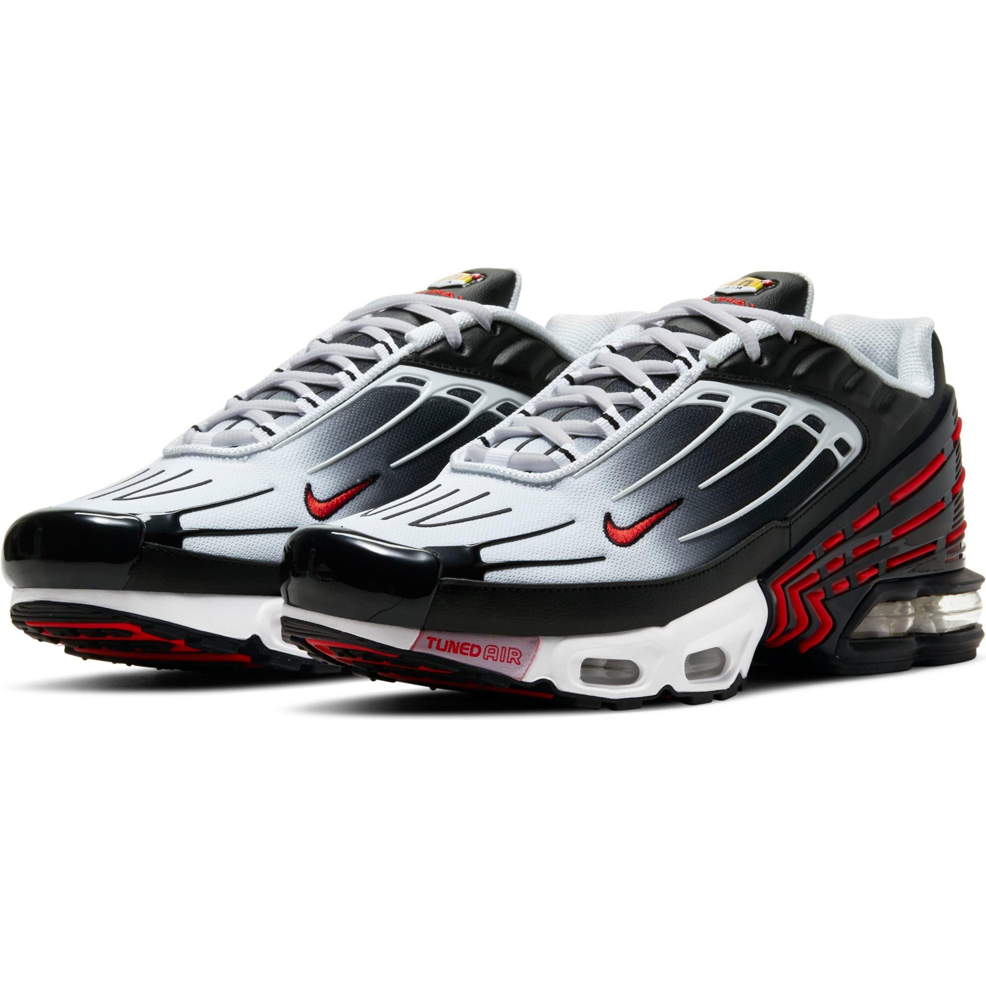 Nike Air Max Plus Men's Shoes Size - 11 Black/White-University Red