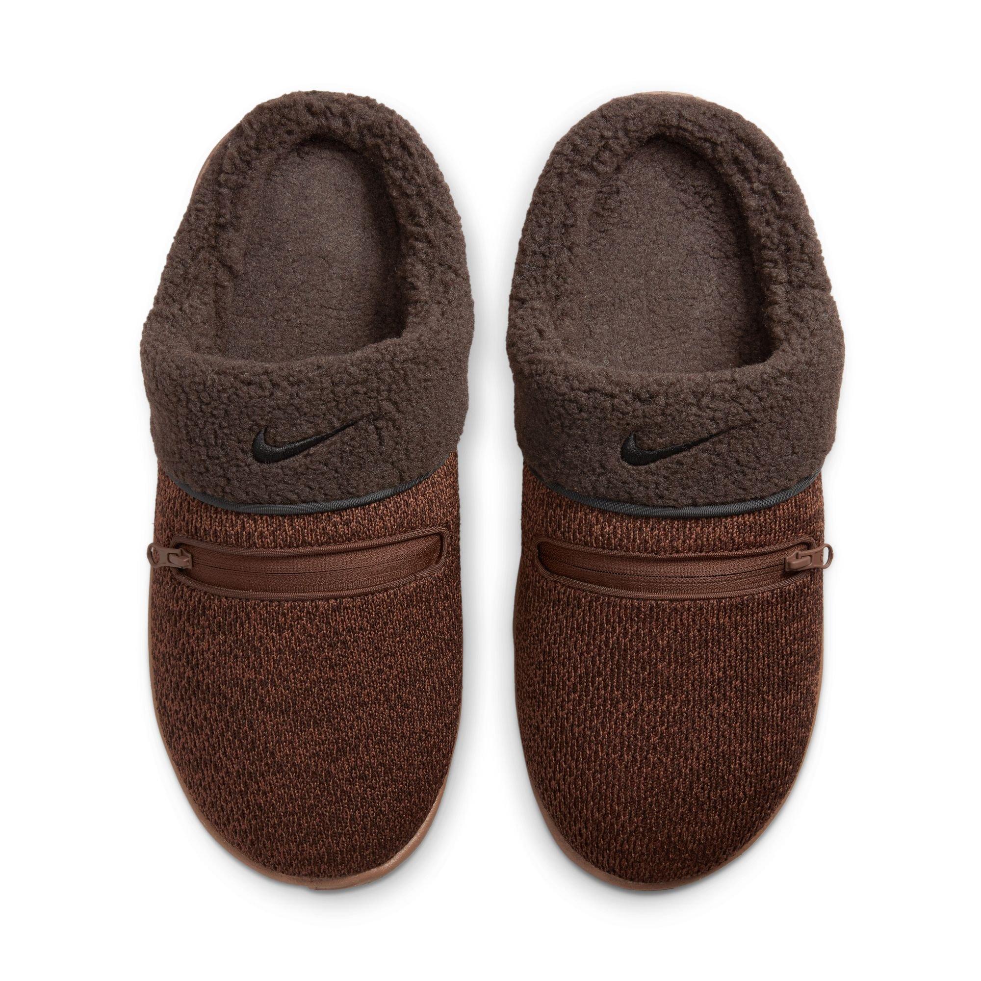 Nike cheap brown slippers