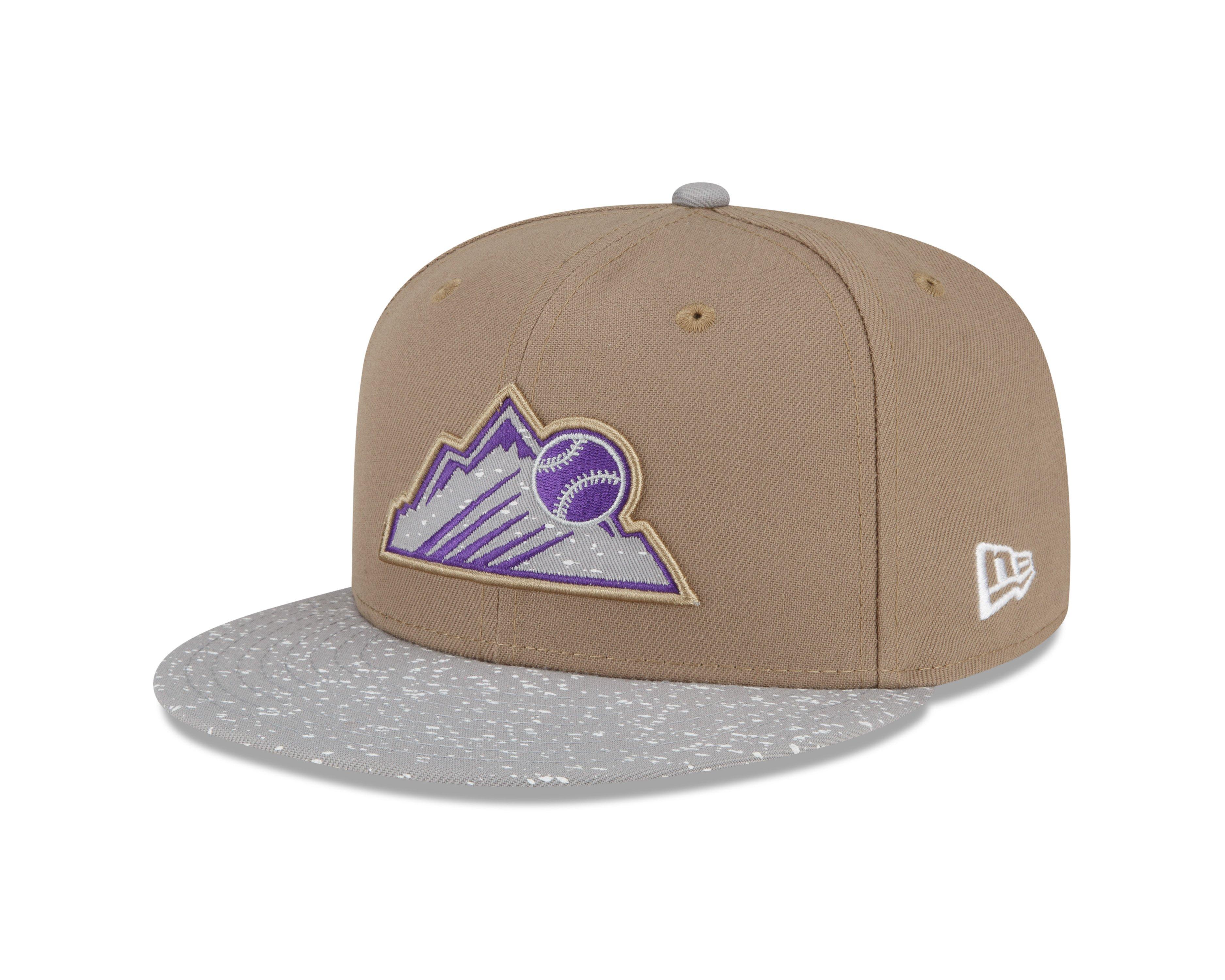 Pro Standard Colorado Rockies Off White Purple Undervisor Snapback Hat -  Hibbett