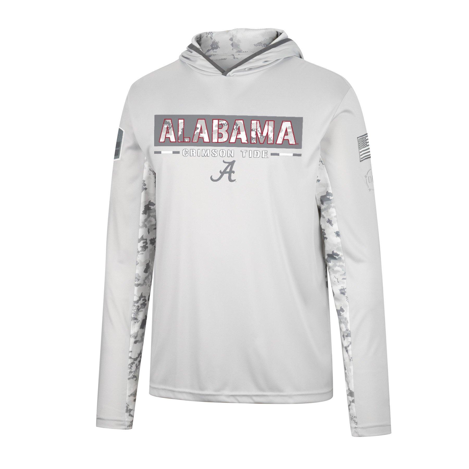 Colosseum Men's Alabama Crimson Tide OHT White Camo Hoodie T-Shirt -  Hibbett | City Gear