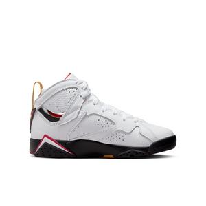 Jordan 7 Retro "White/Black/Cardinal Red" Grade School Kids' Shoe