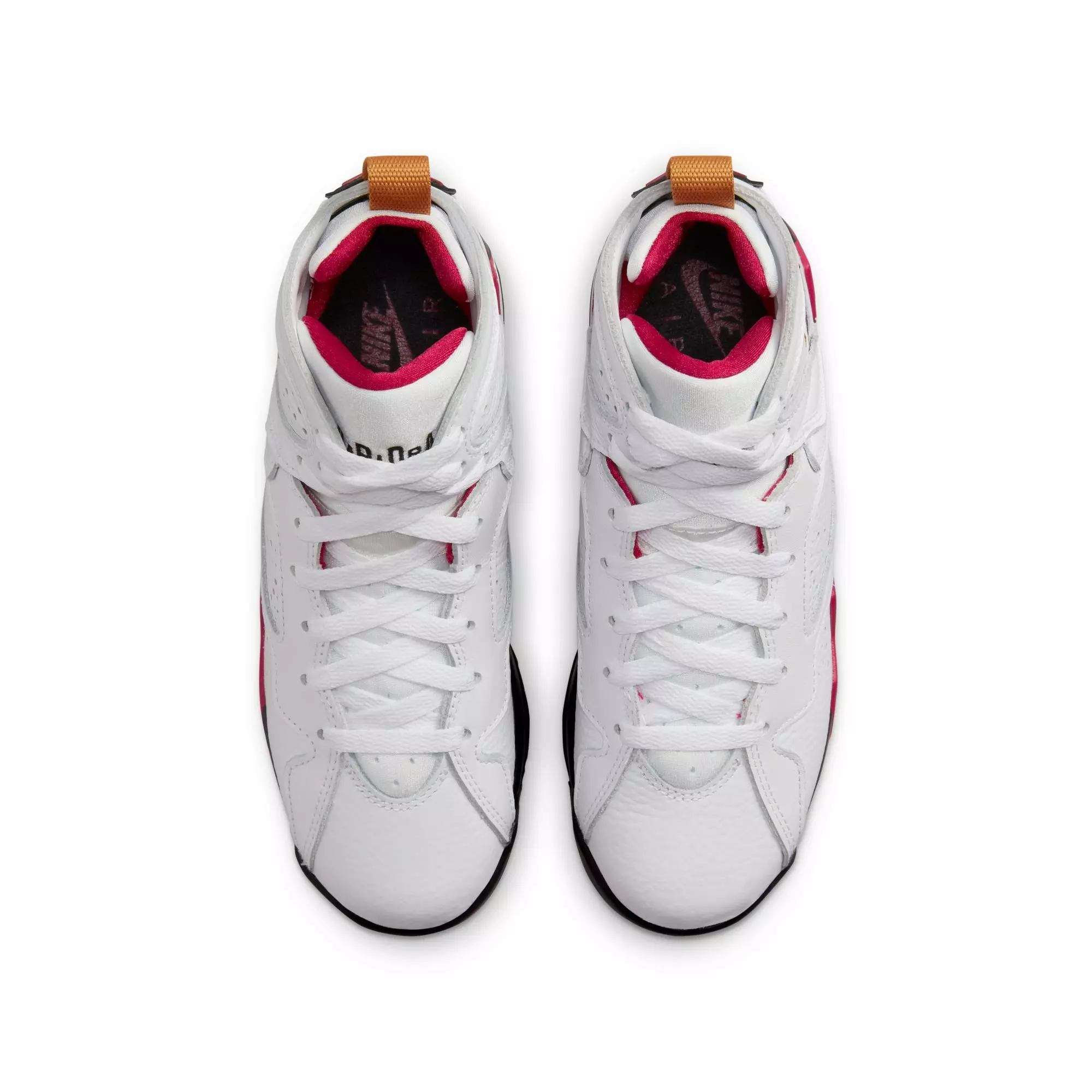 Jordan 7 Retro "White/Black/Cardinal Red" Grade School Kids' Shoe - WHITE/BLACK/CARDINAL RED