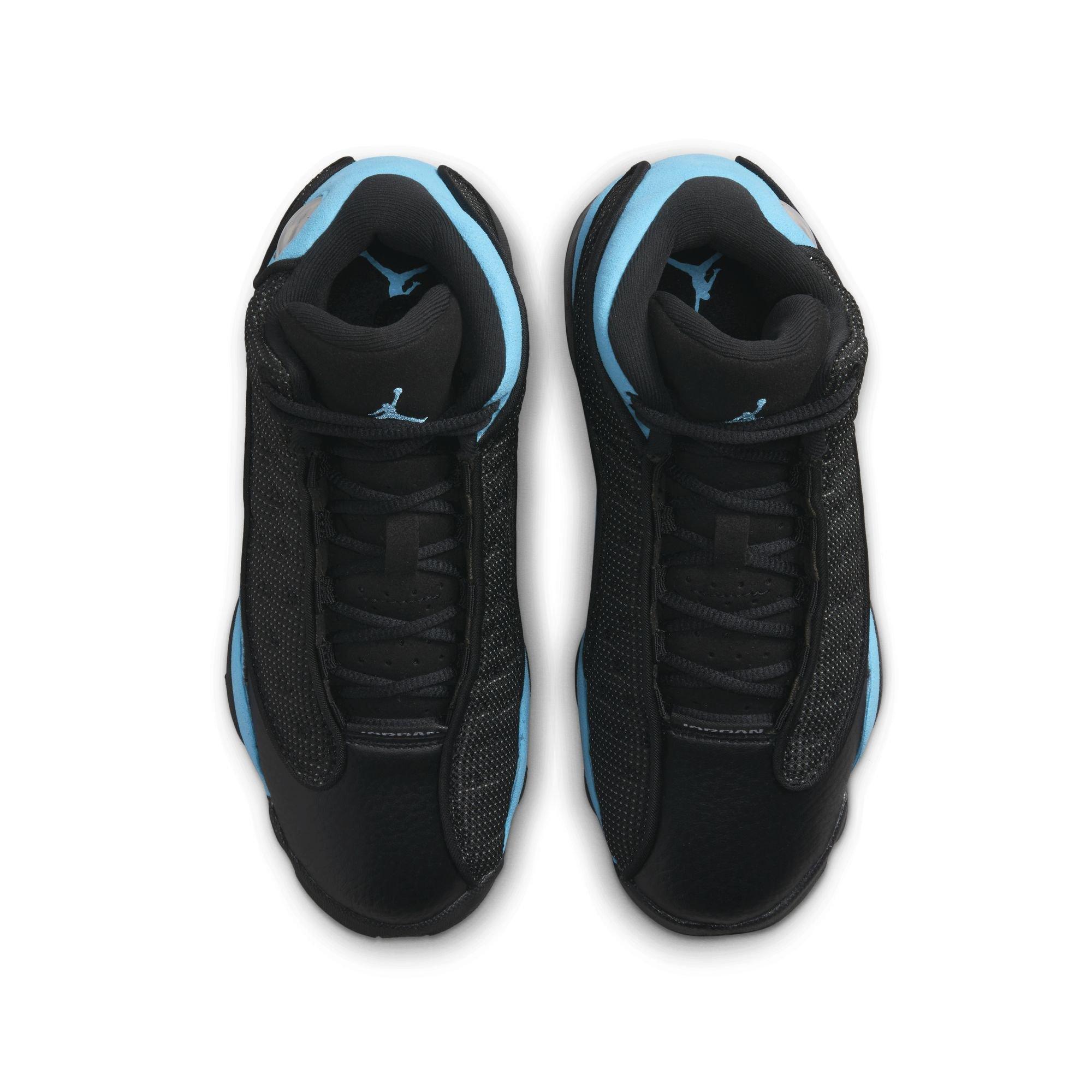 Jordan 13 Retro Black/University Blue/White Grade School Kids' Shoe -  Hibbett