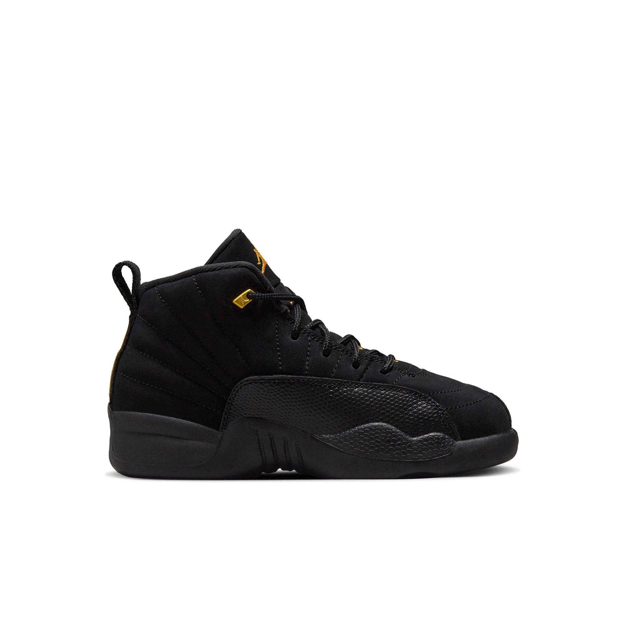 Jordan 12 black preschool hotsell